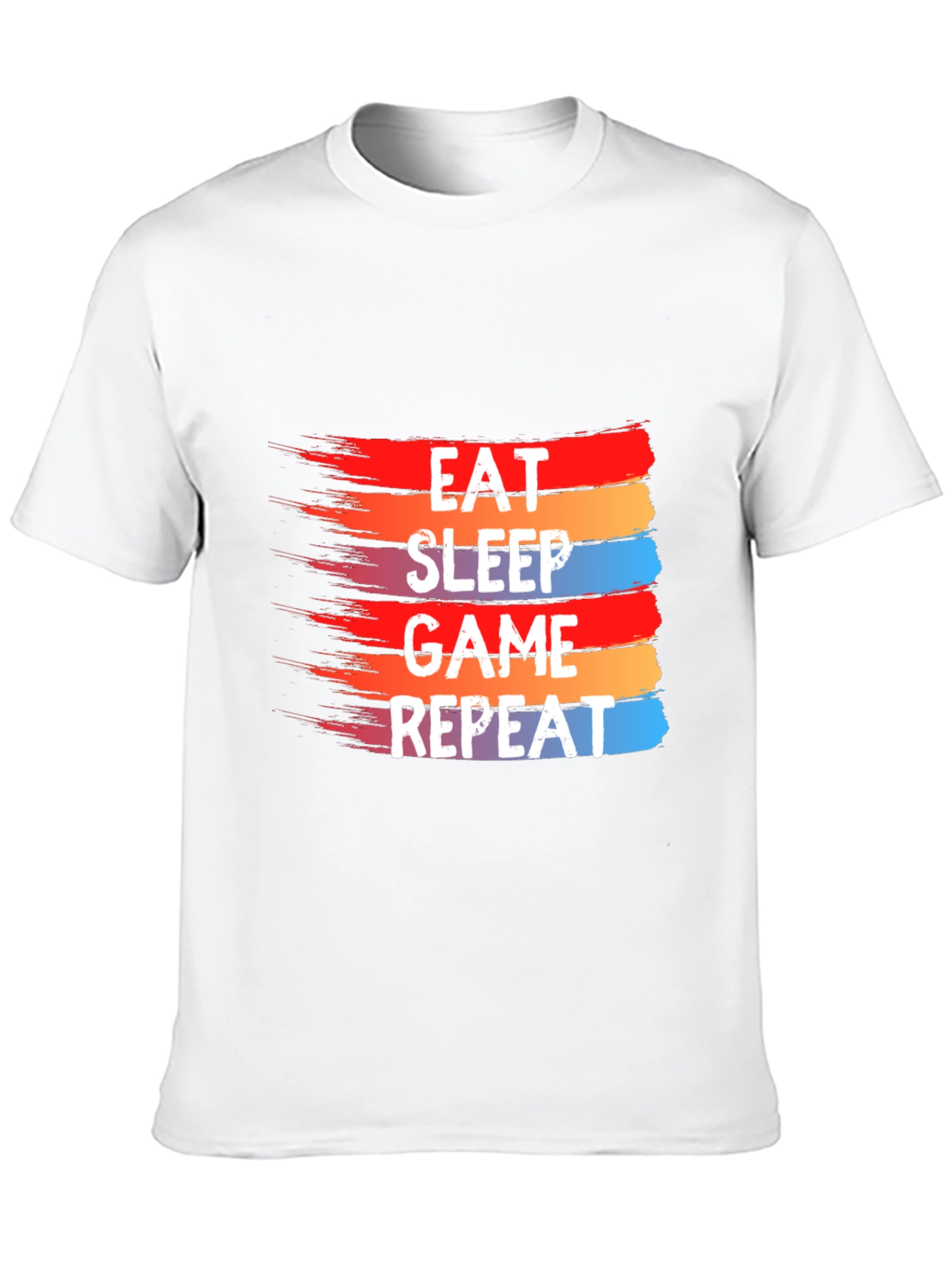 Eat Sleep Game Repeat Graphic Tee - Gamer T-Shirt