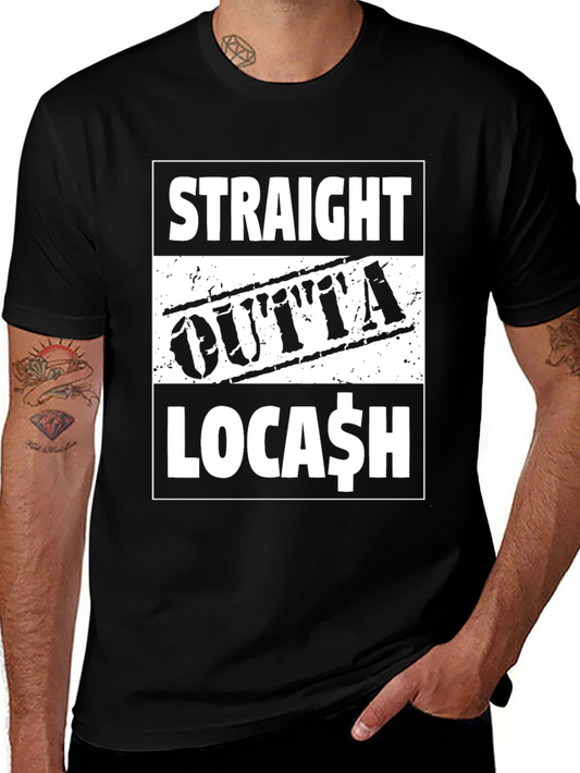 Straight Outta Locash Black Graphic Tee