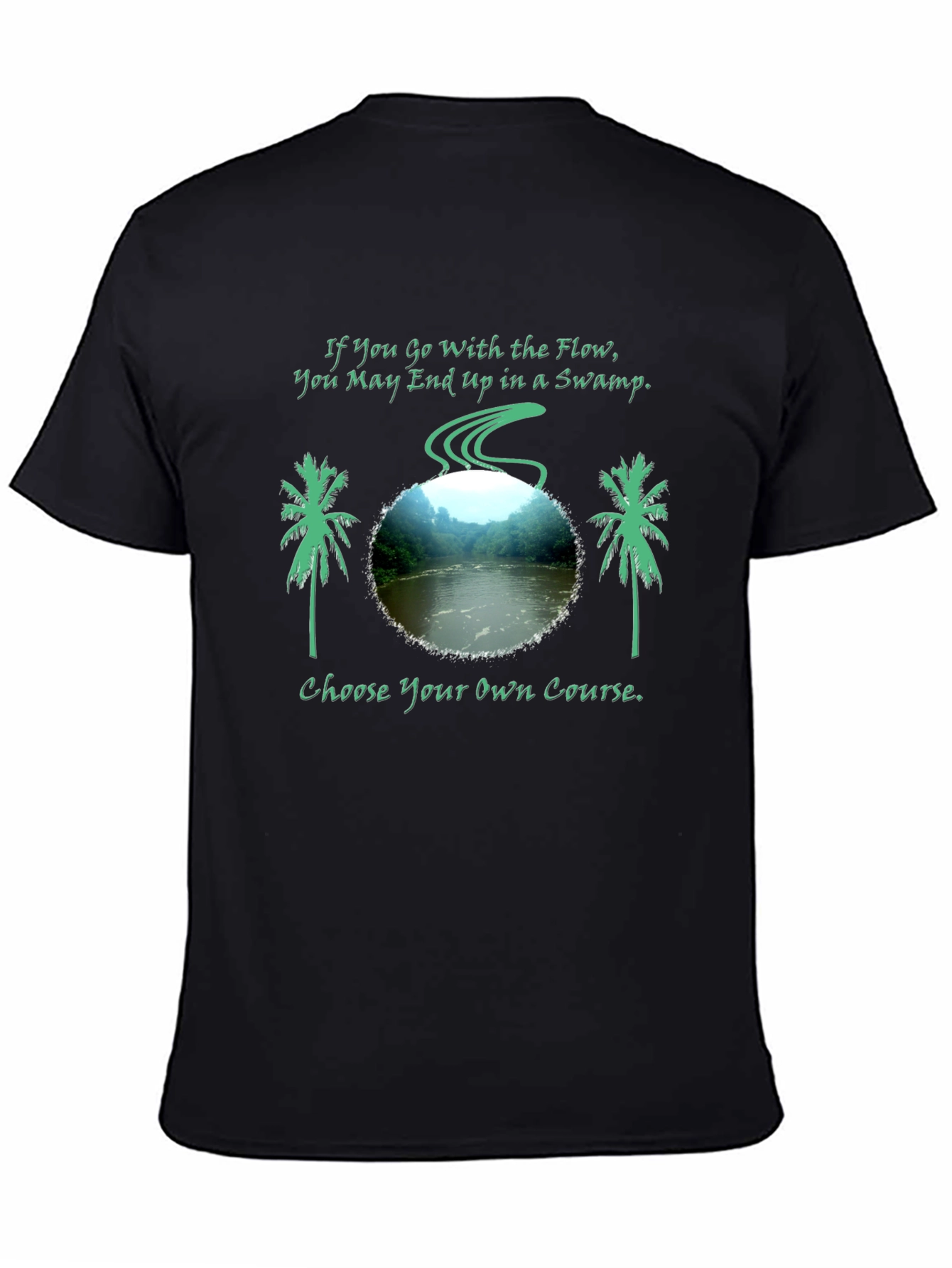 Swamp Flow Mens Graphic Tee - Choose Your Course