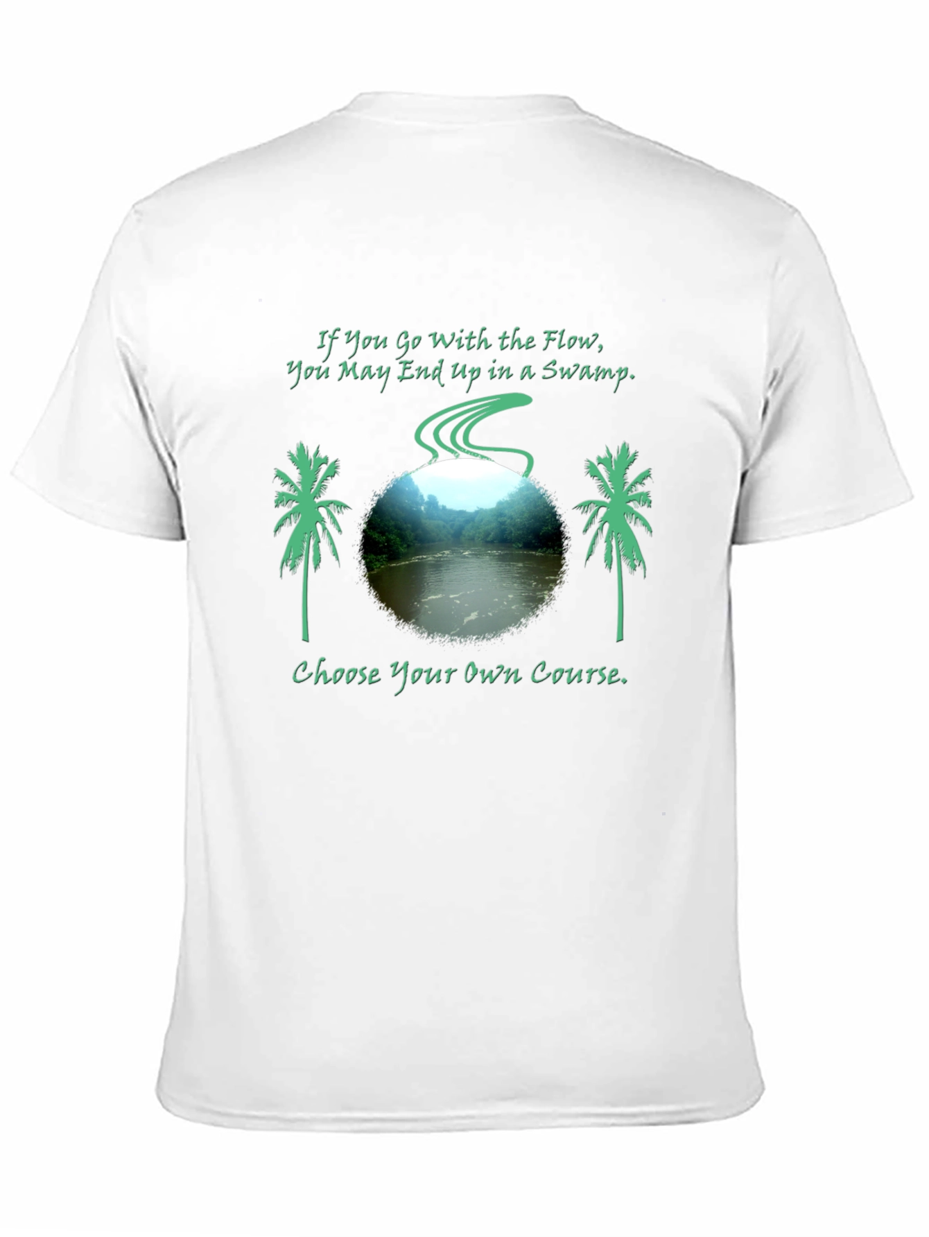 Swamp Flow Mens Graphic Tee - Choose Your Course