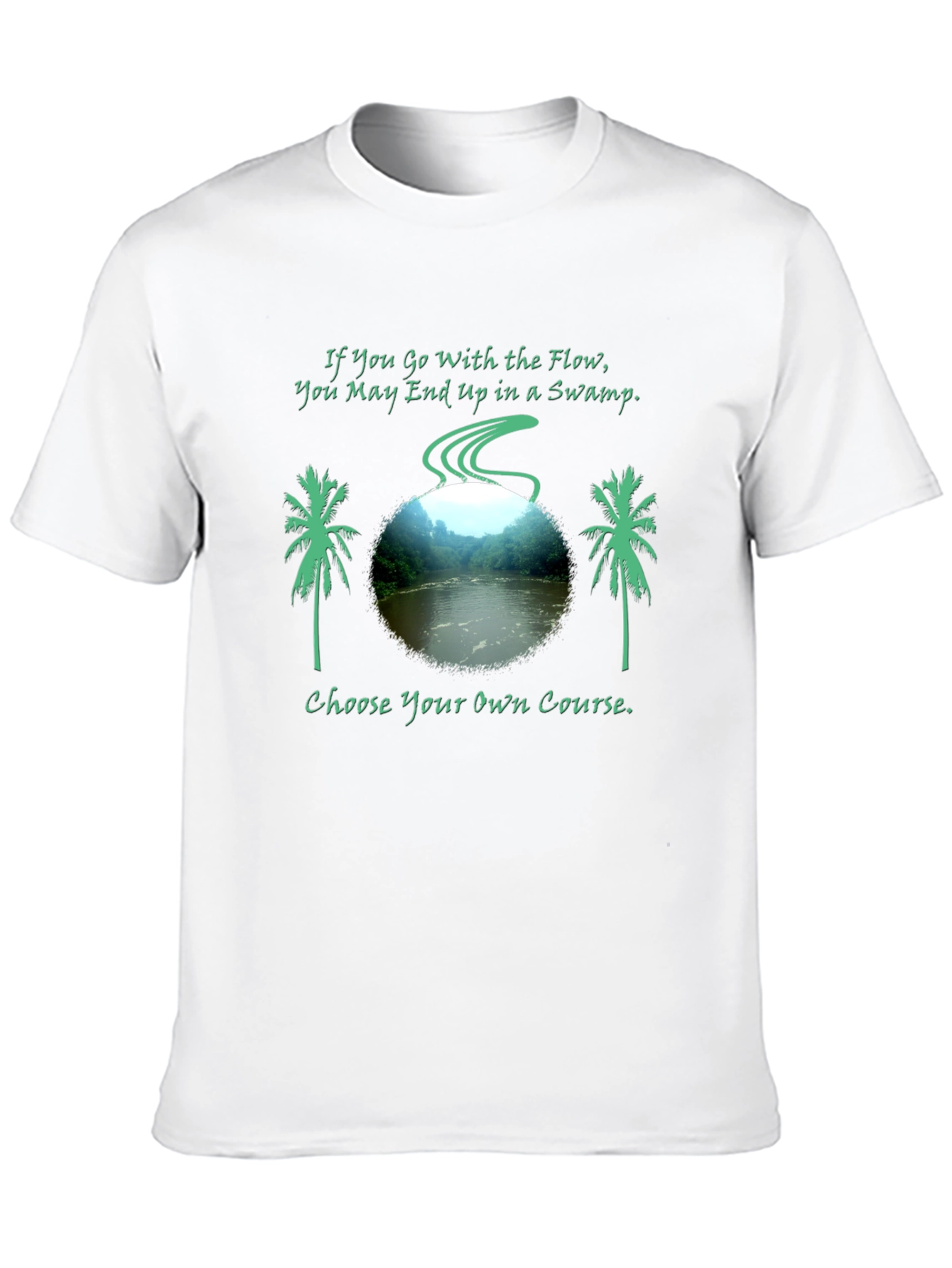 Swamp Flow Mens Graphic Tee - Choose Your Course