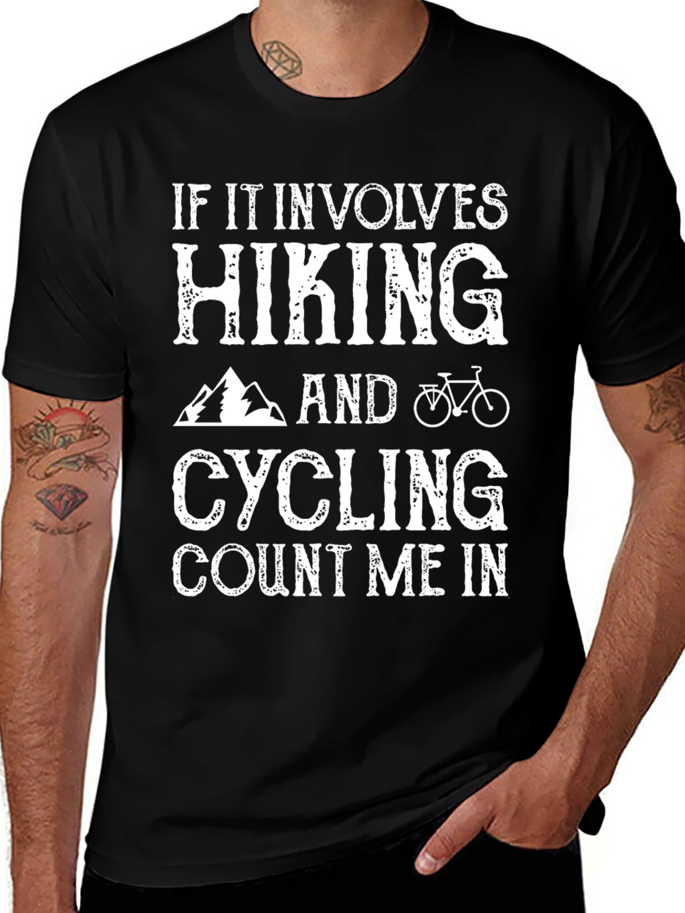 Hiking & Cycling T-Shirt - Count Me In
