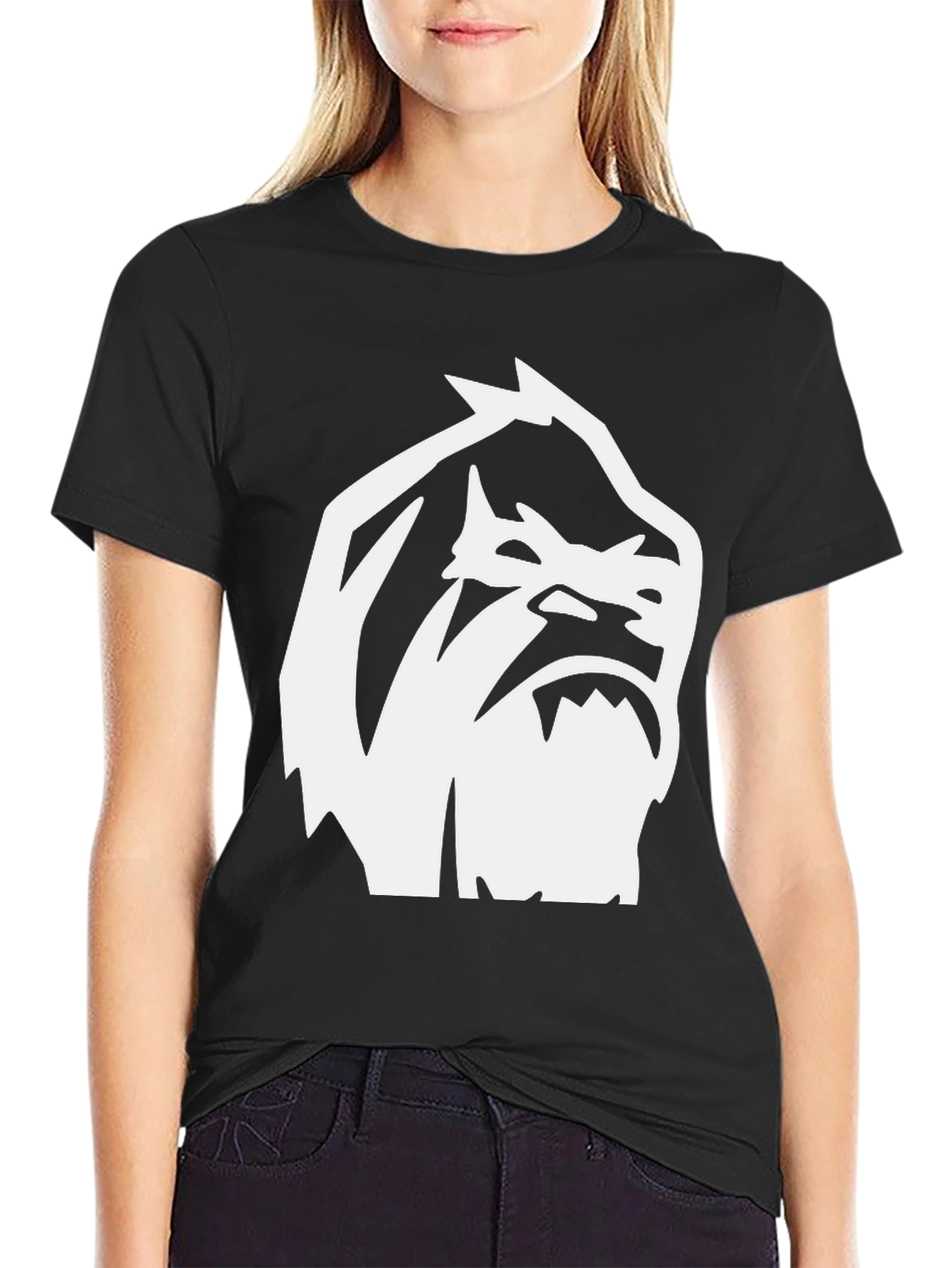 Bigfoot Graphic Tee - Black Cotton Blend