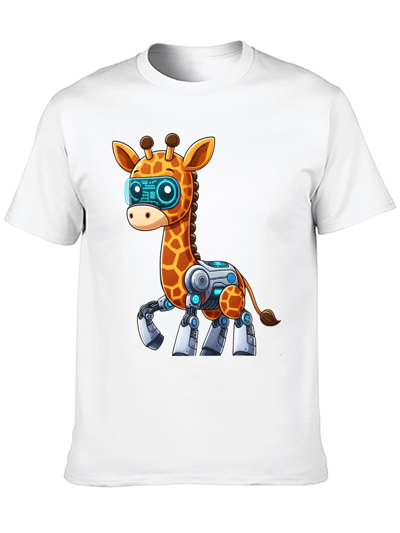 Robot Giraffe Graphic Tee