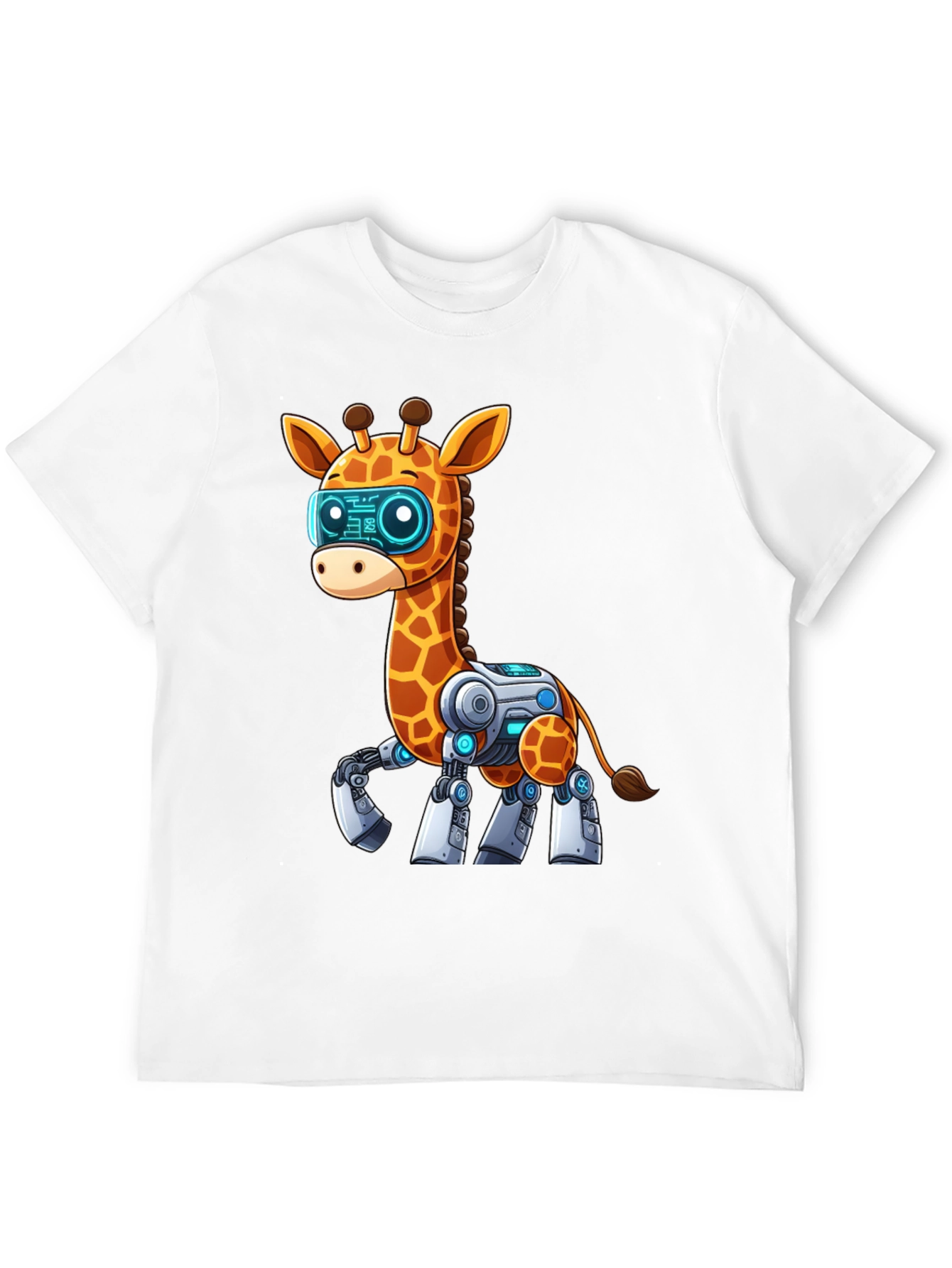 Robot Giraffe Graphic Tee
