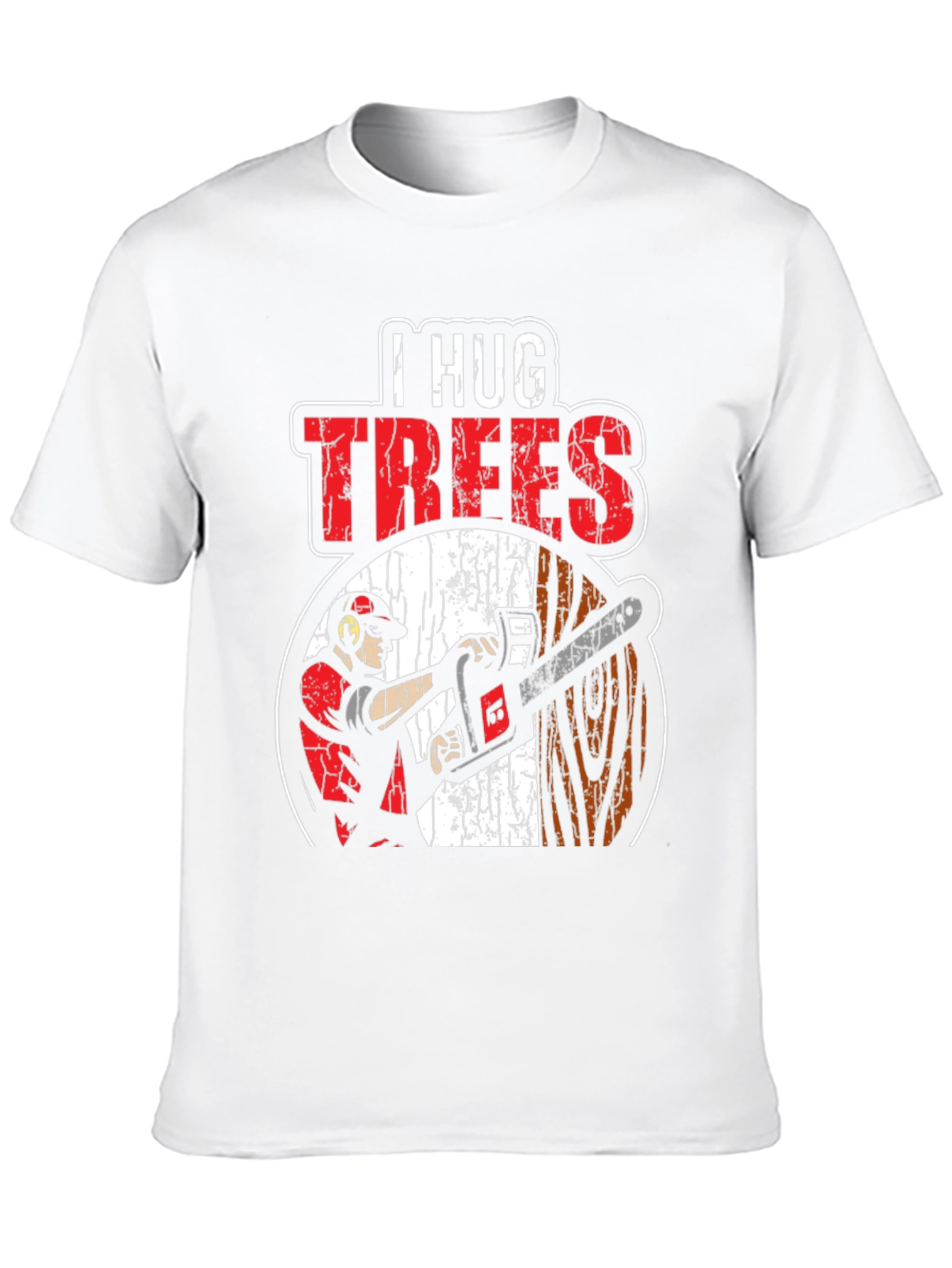 I Hug Trees Graphic T-Shirt - Arborist Lumberjack