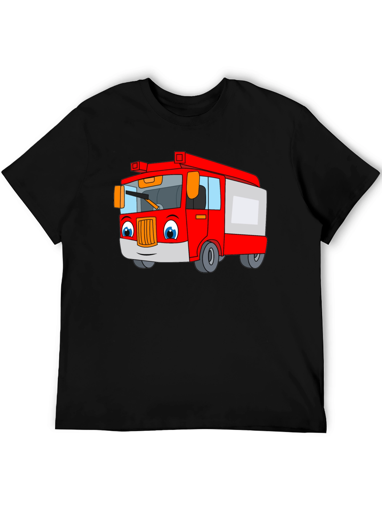Cartoon Fire Truck T-Shirt