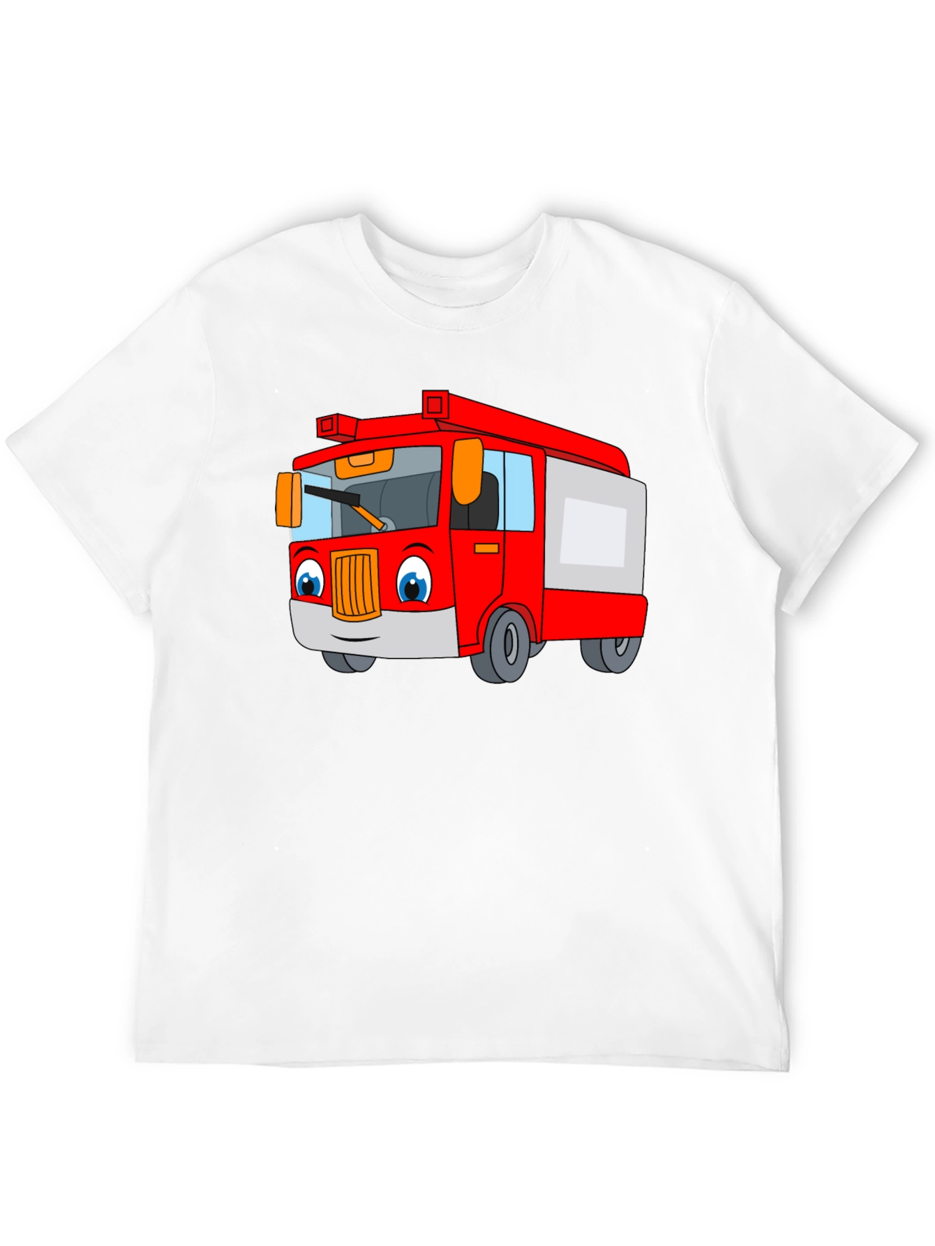 Cartoon Fire Truck T-Shirt