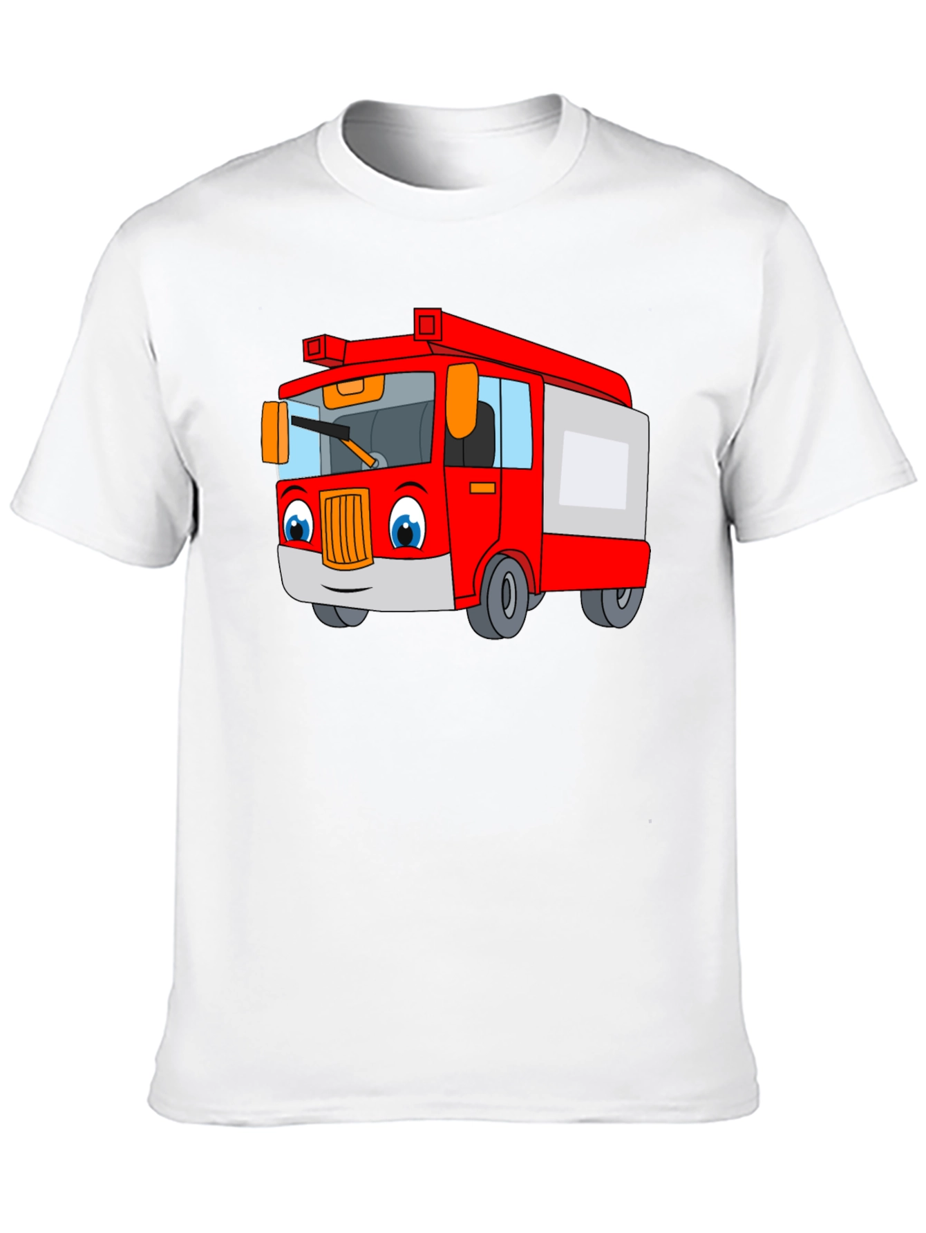 Cartoon Fire Truck T-Shirt