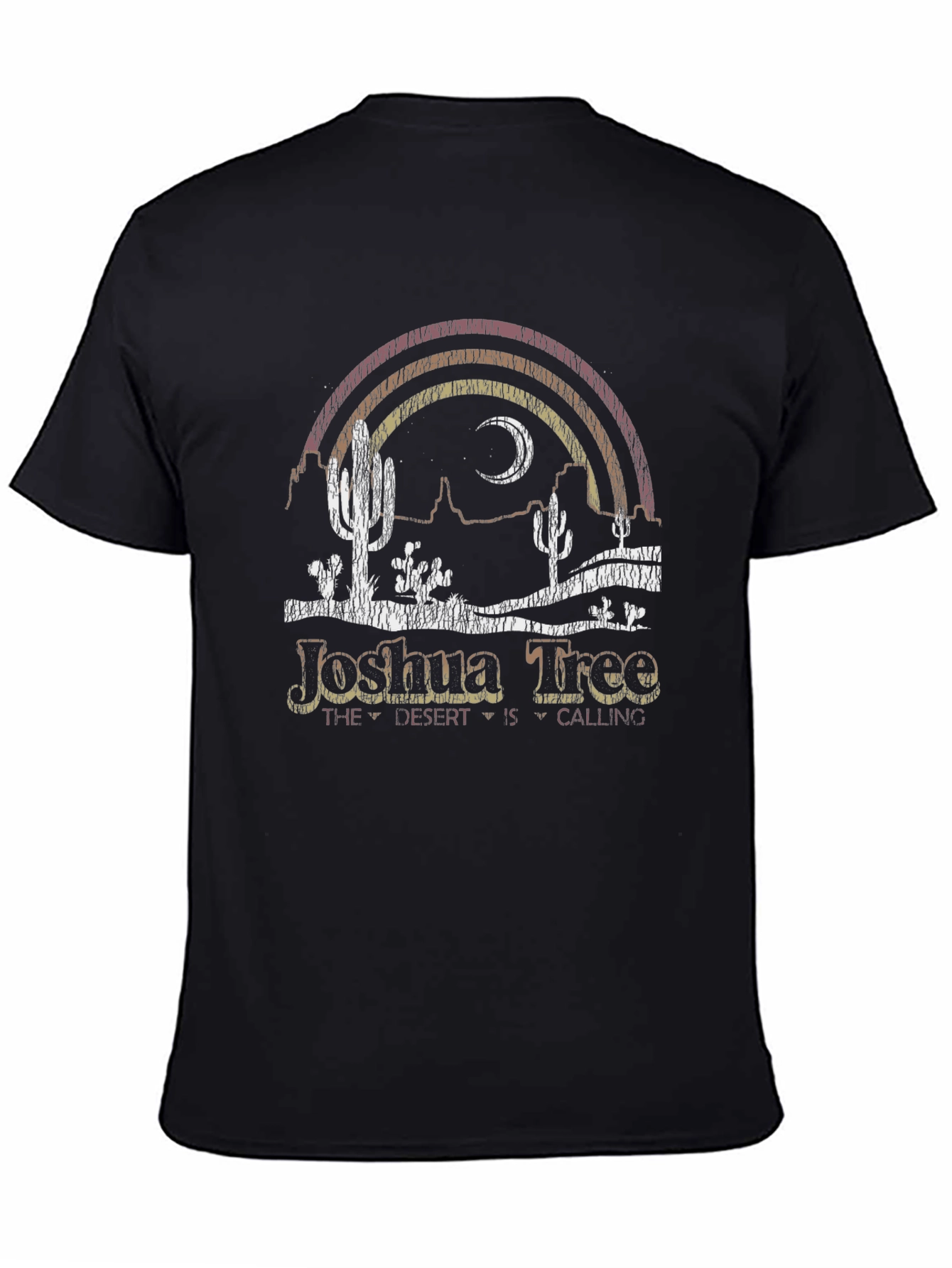Joshua Tree Desert Calling Black T-Shirt