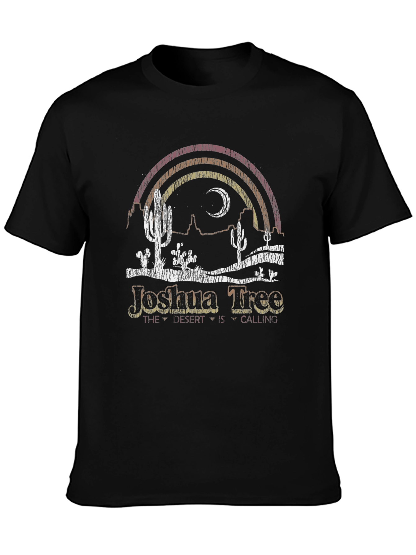 Joshua Tree Desert Calling Black T-Shirt