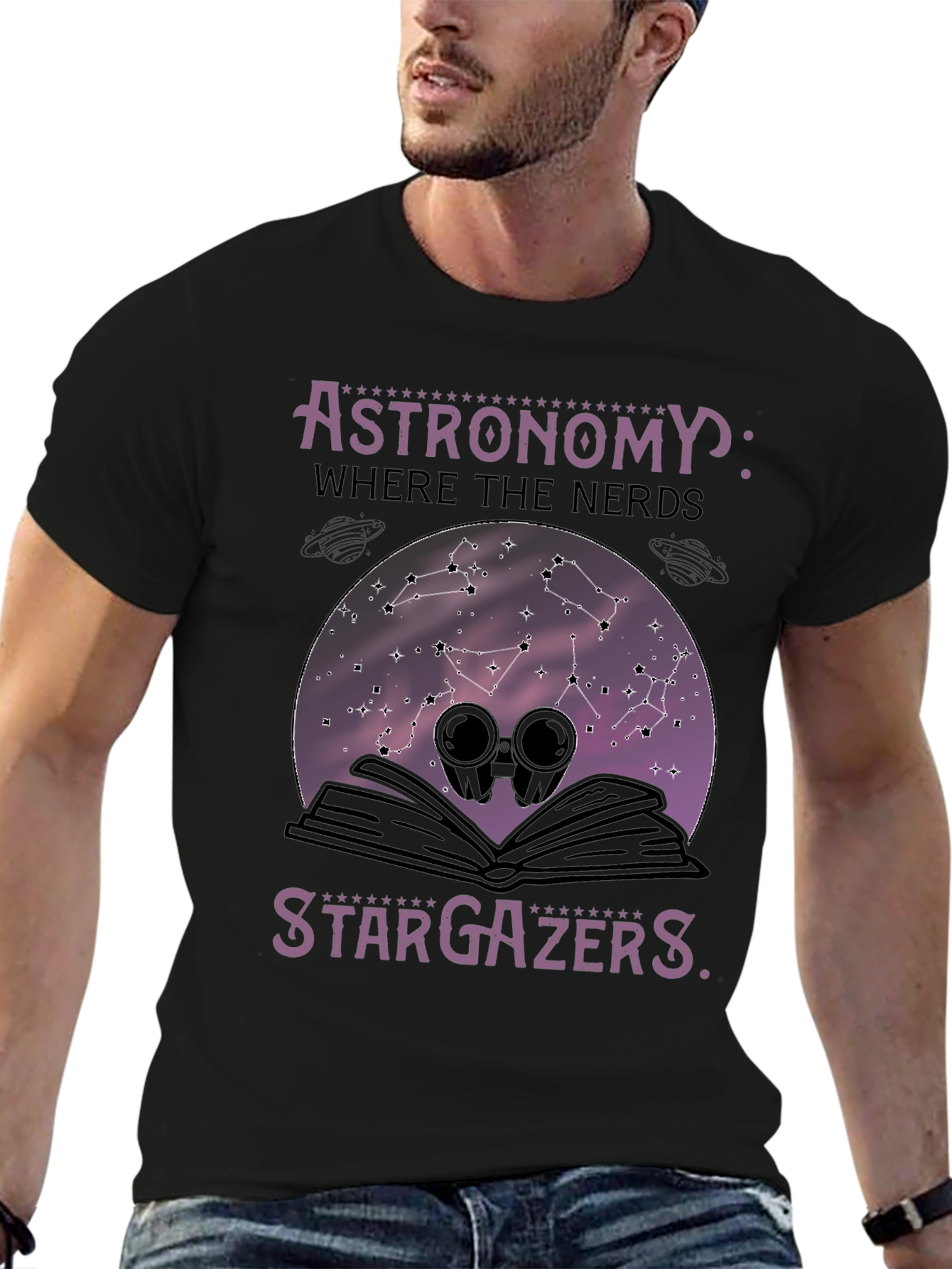 Astronomy Nerds Stargazers Graphic T-Shirt