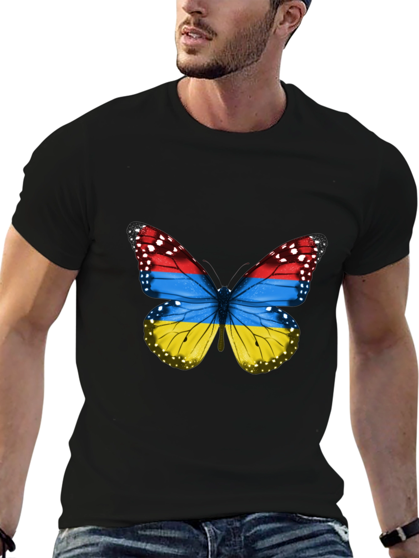 Armenian Flag Butterfly T-Shirt