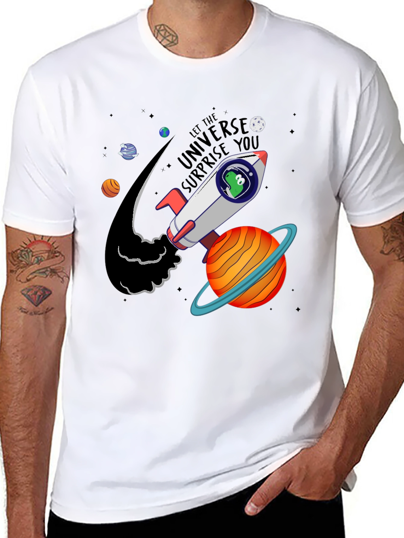 Space Adventure Tee: Let the Universe Surprise You!