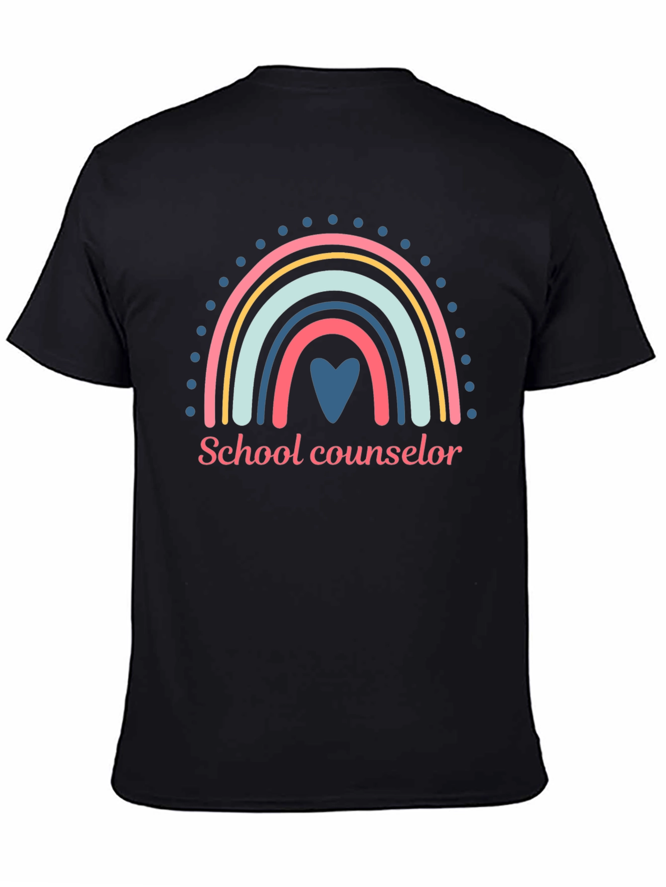 School Counselor Rainbow Graphic Tee