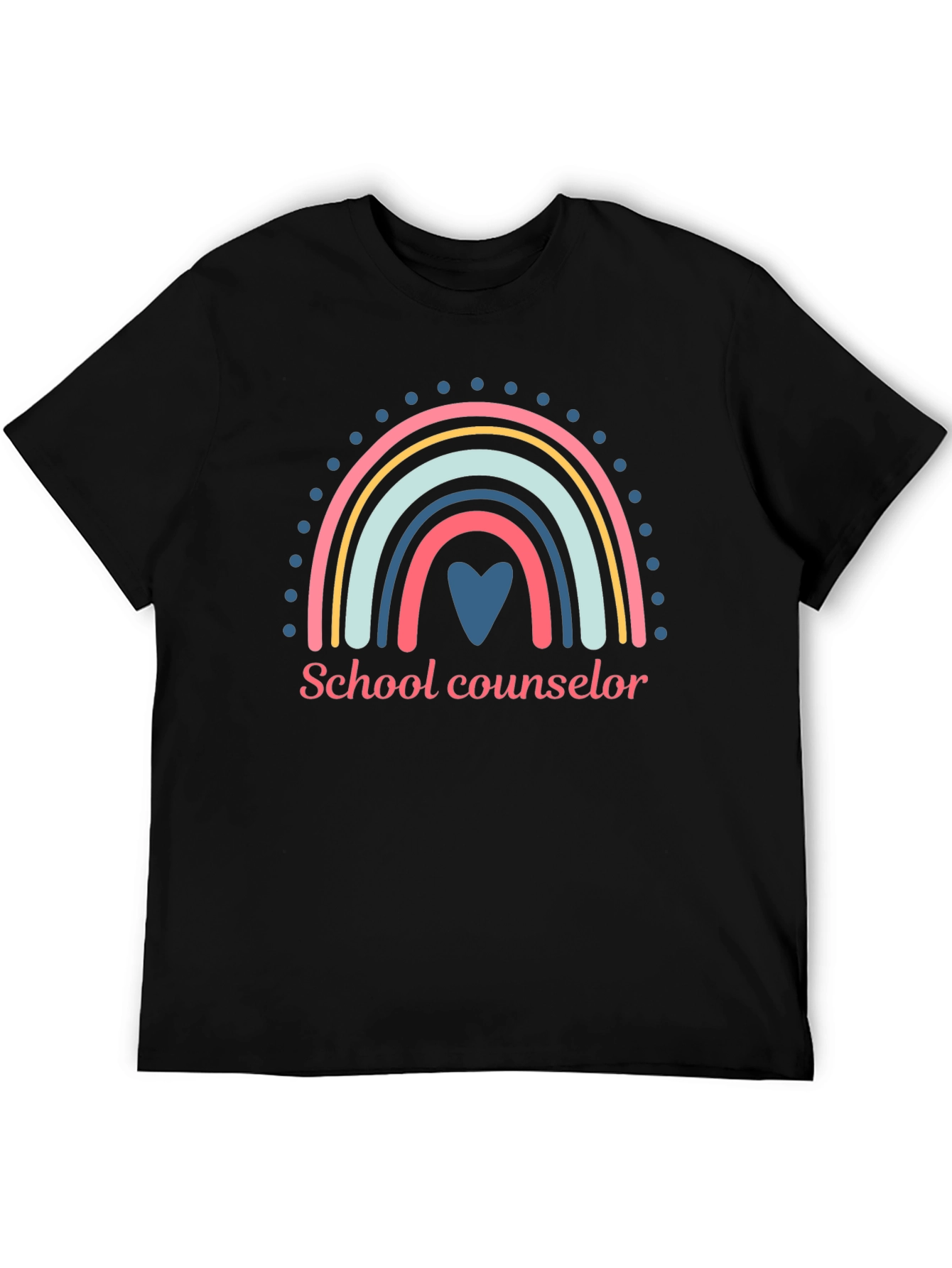 School Counselor Rainbow Graphic Tee