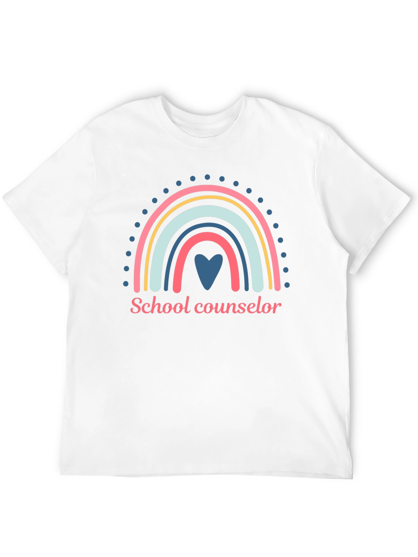 School Counselor Rainbow Graphic Tee