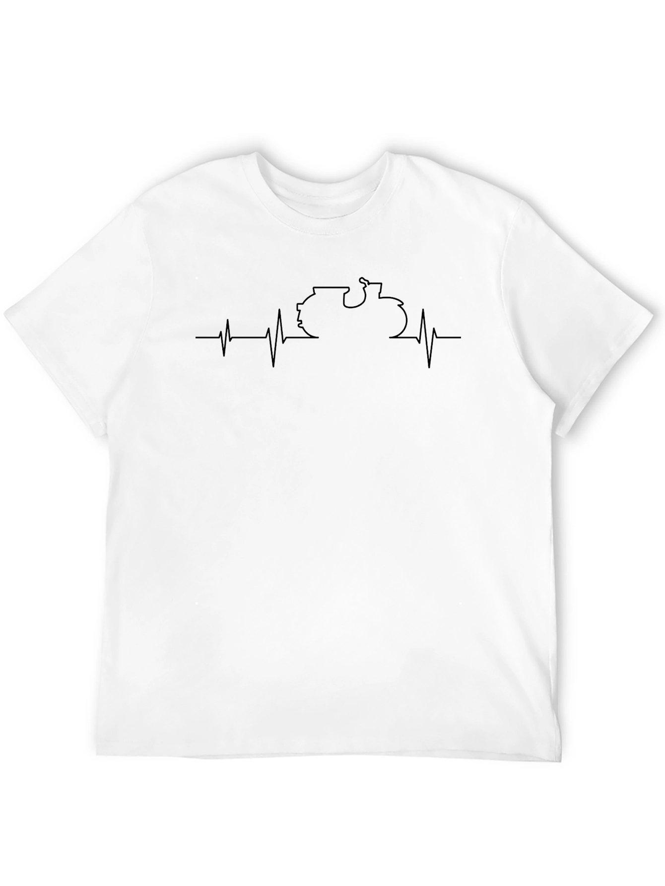 Tractor Heartbeat Graphic Tee - Unisex Cotton T-Shirt