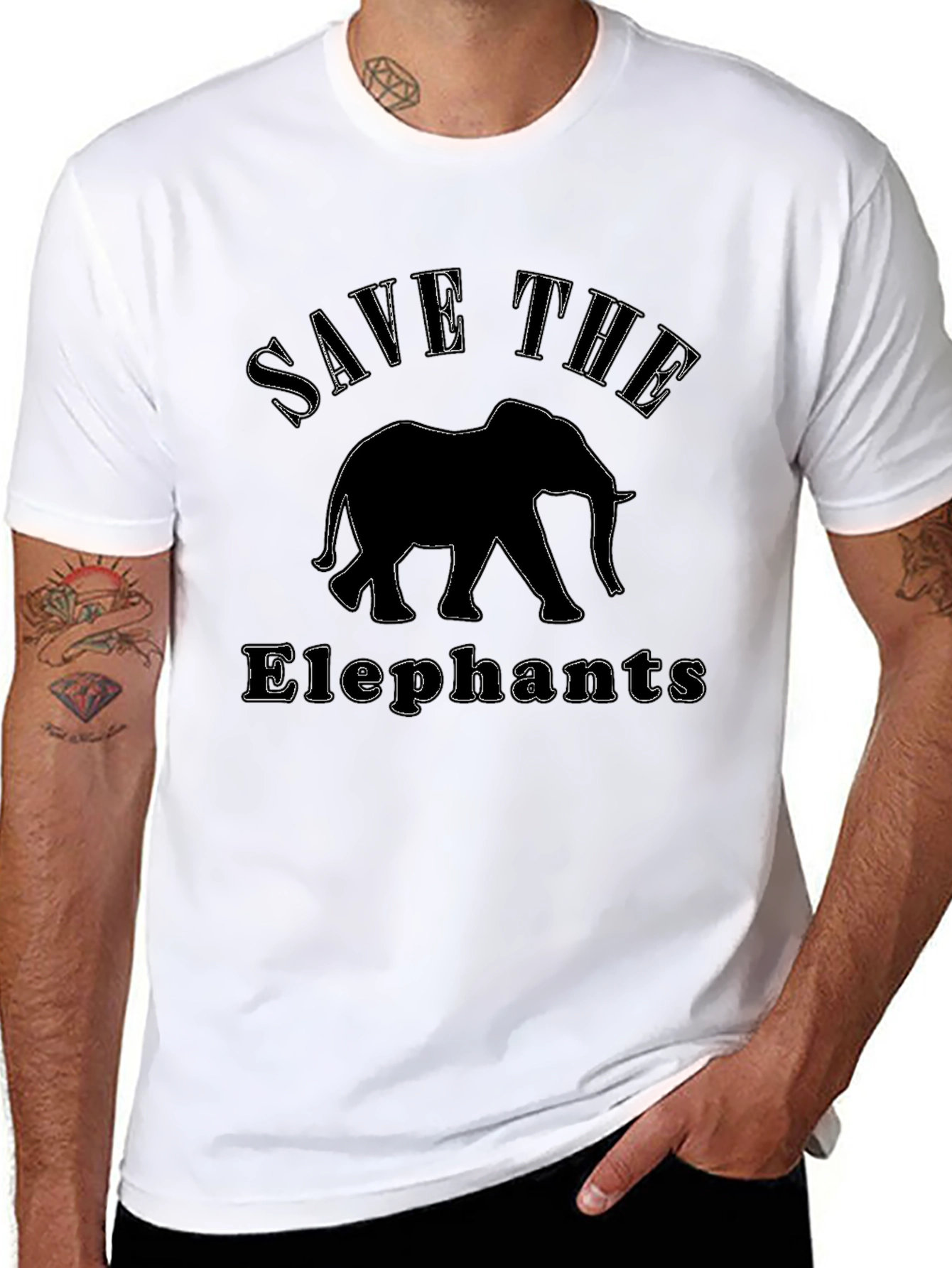 Save The Elephants Graphic Tee