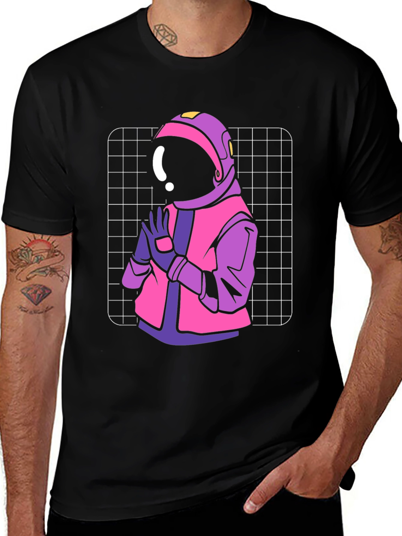 Retro Astronaut Graphic T-Shirt