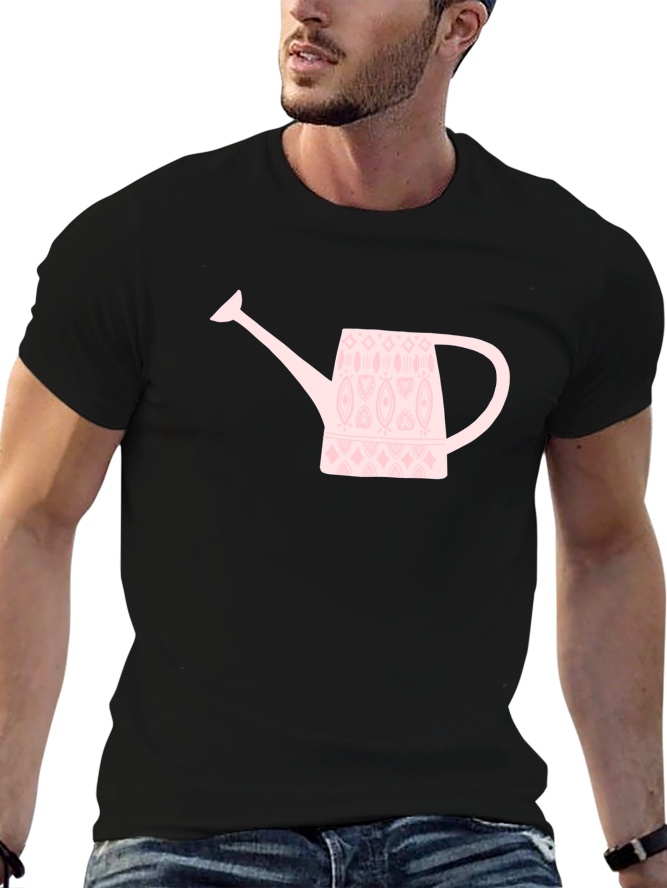 Stylish Watering Can Graphic T-Shirt