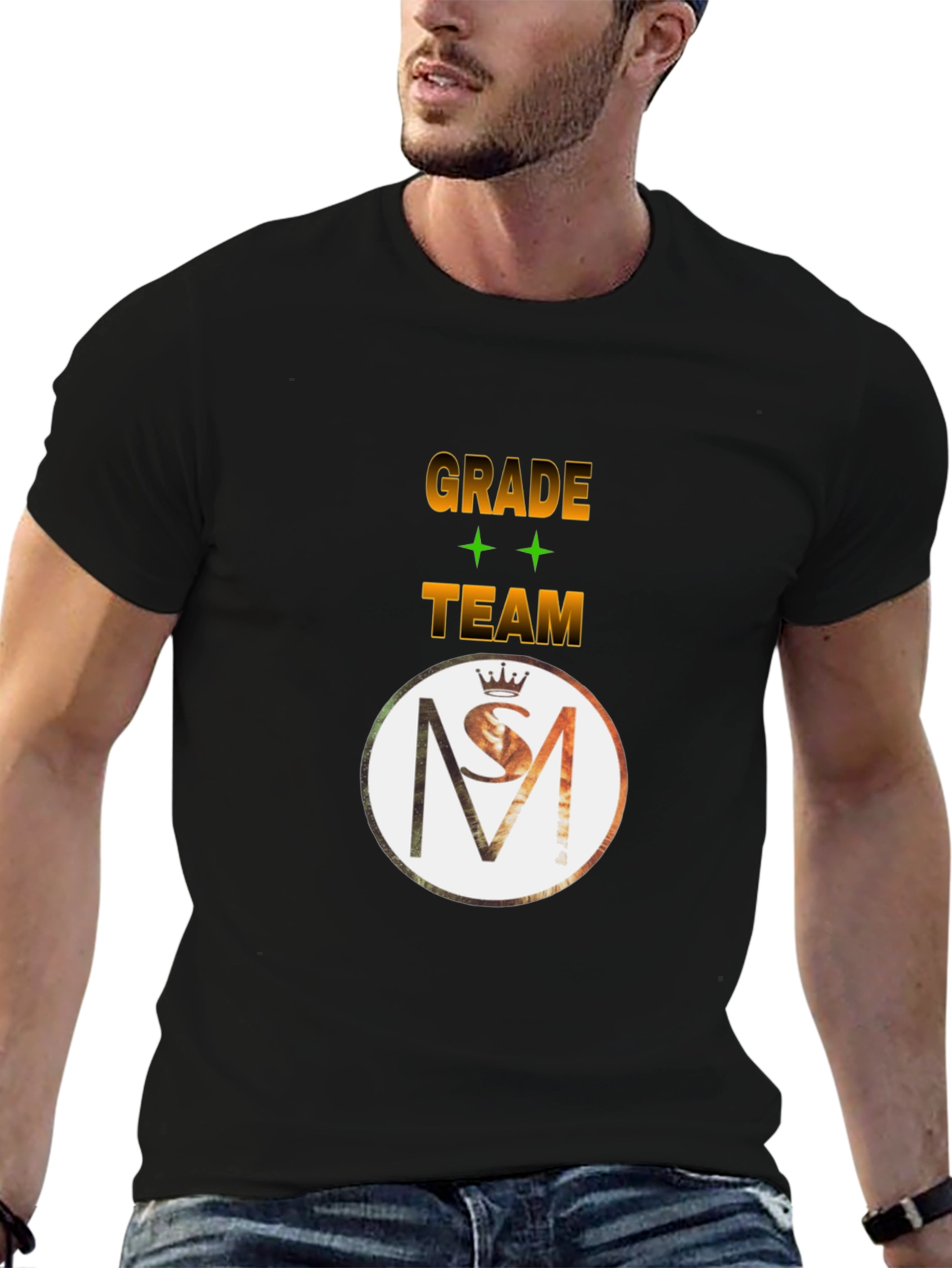 Grade Team Graphic Black T-Shirt