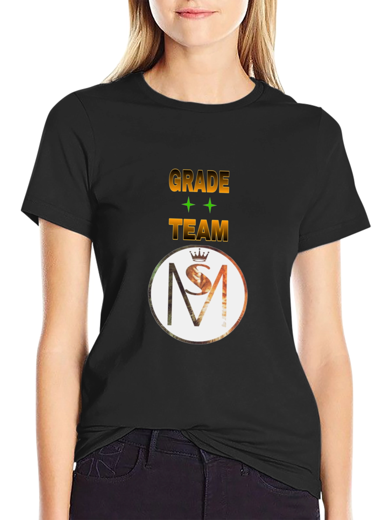 Grade Team Graphic Black T-Shirt