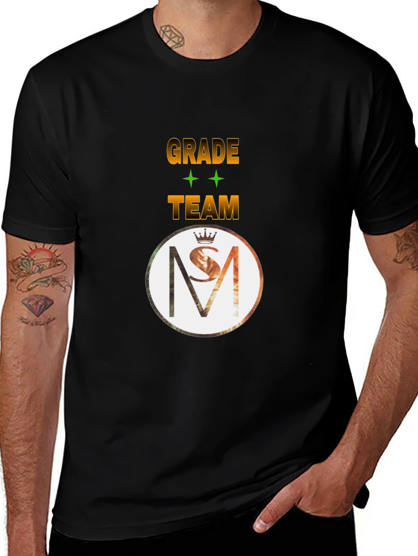 Grade Team Graphic Black T-Shirt