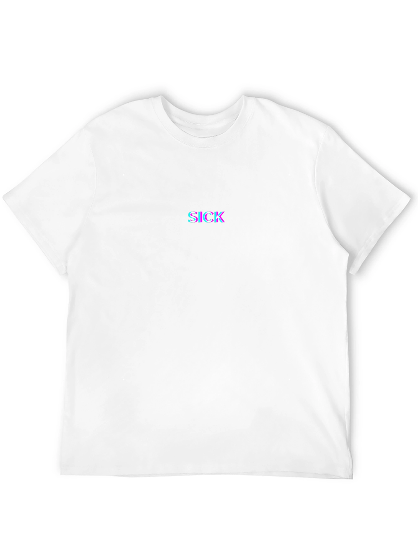 Sick Glitch Graphic Black T-Shirt