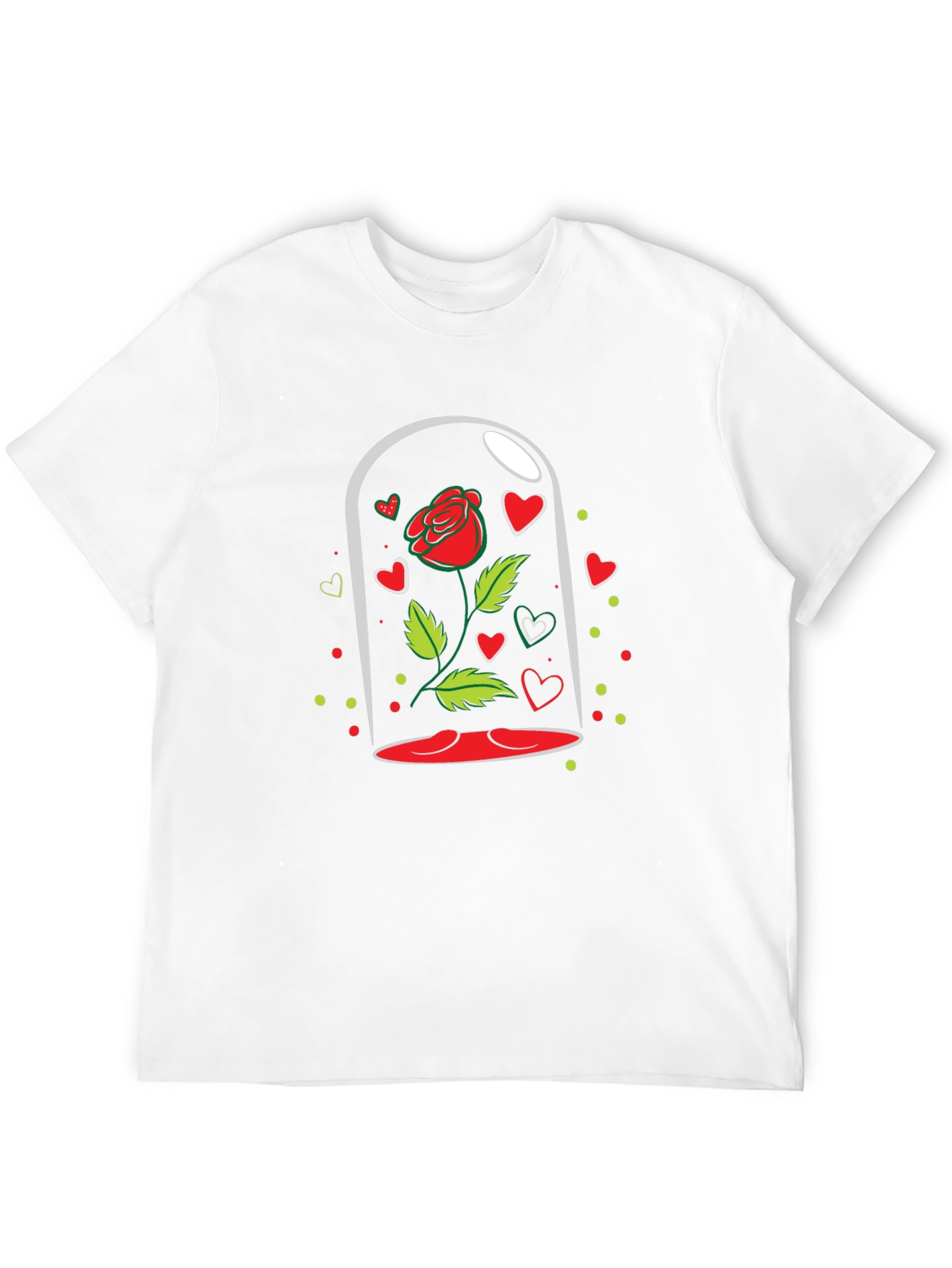 Enchanted Rose Black T-Shirt
