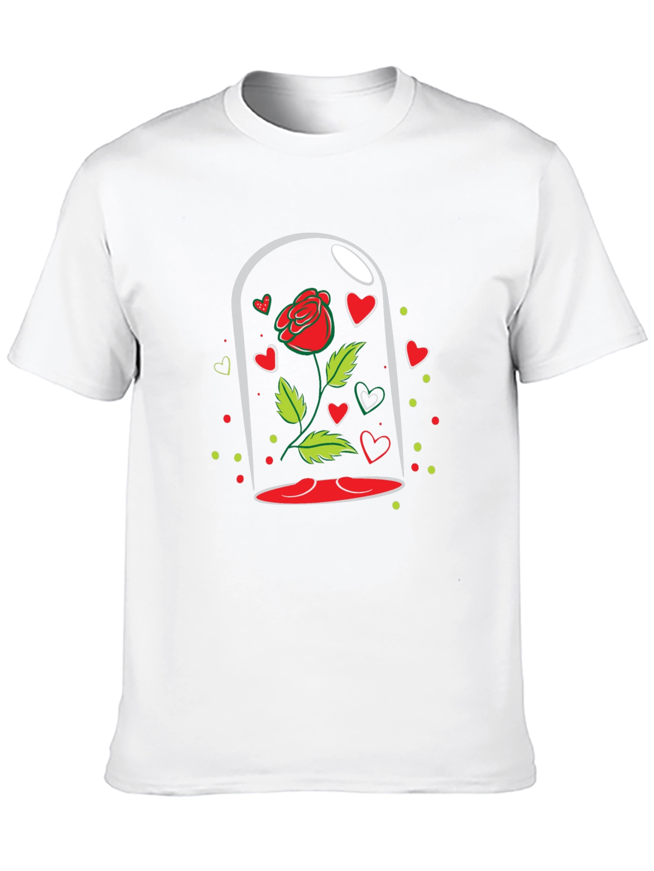 Enchanted Rose Black T-Shirt