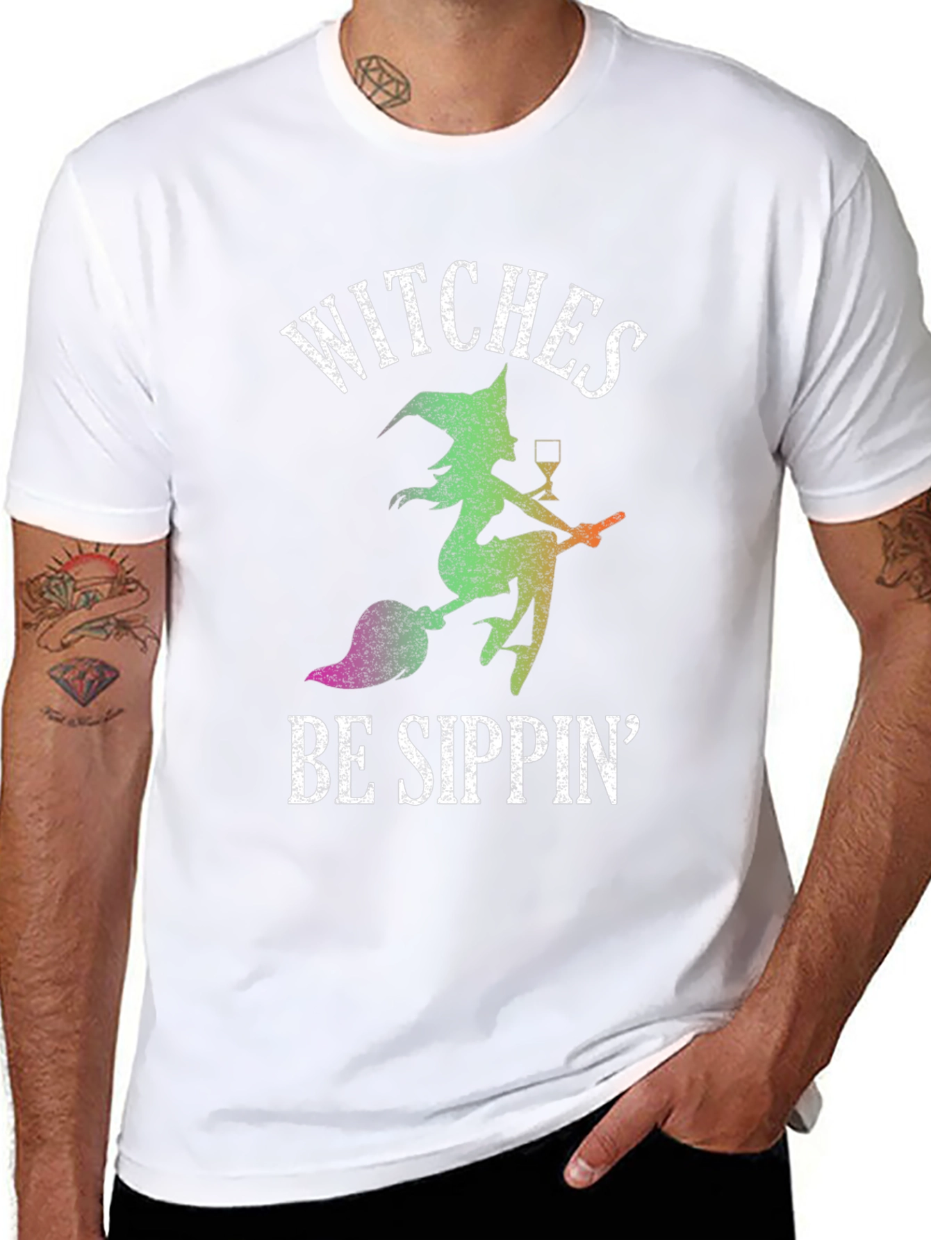 Witches Be Sippin Graphic T-Shirt