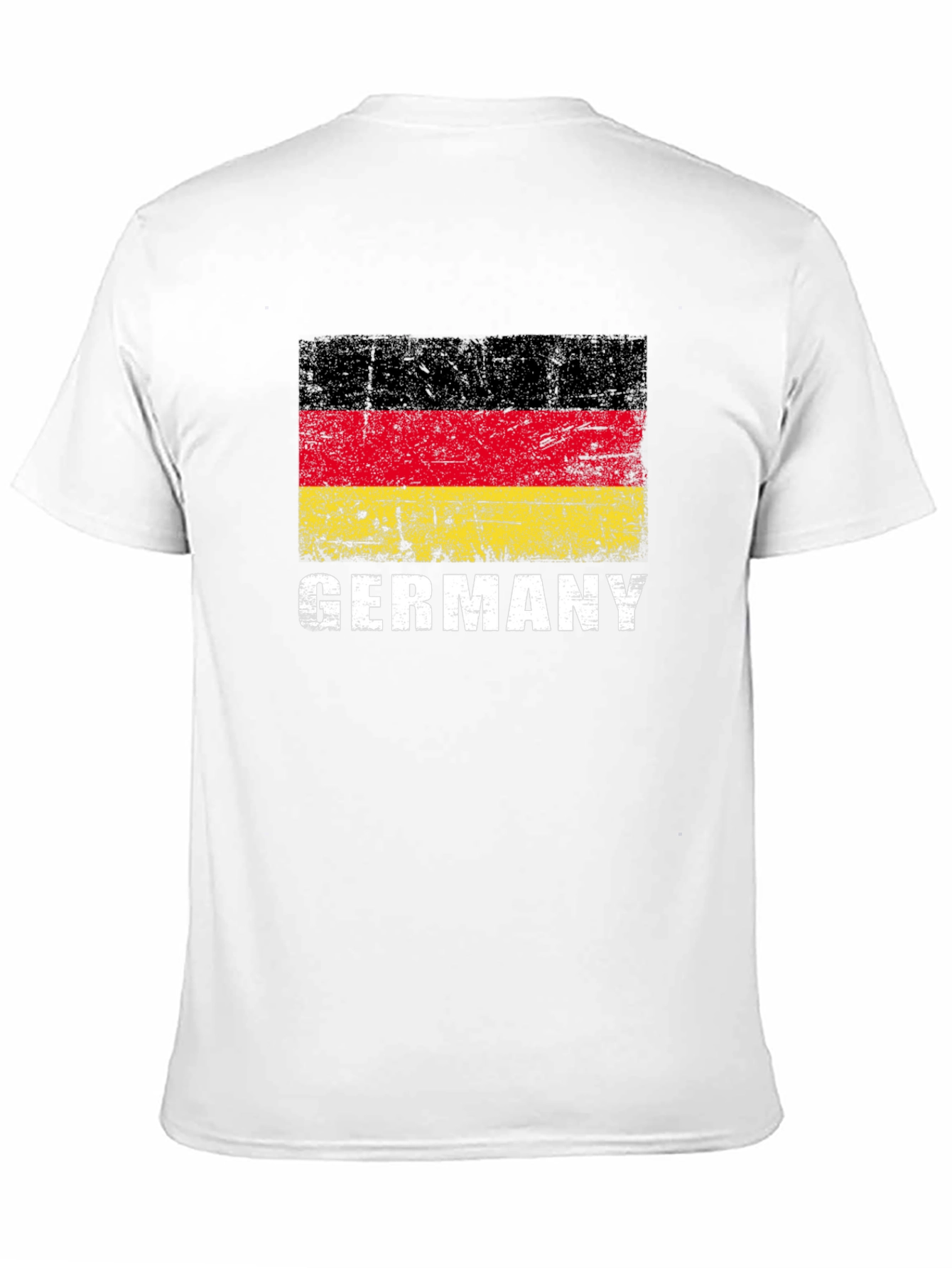 Germany Flag Graphic Tee - Black Cotton T-Shirt