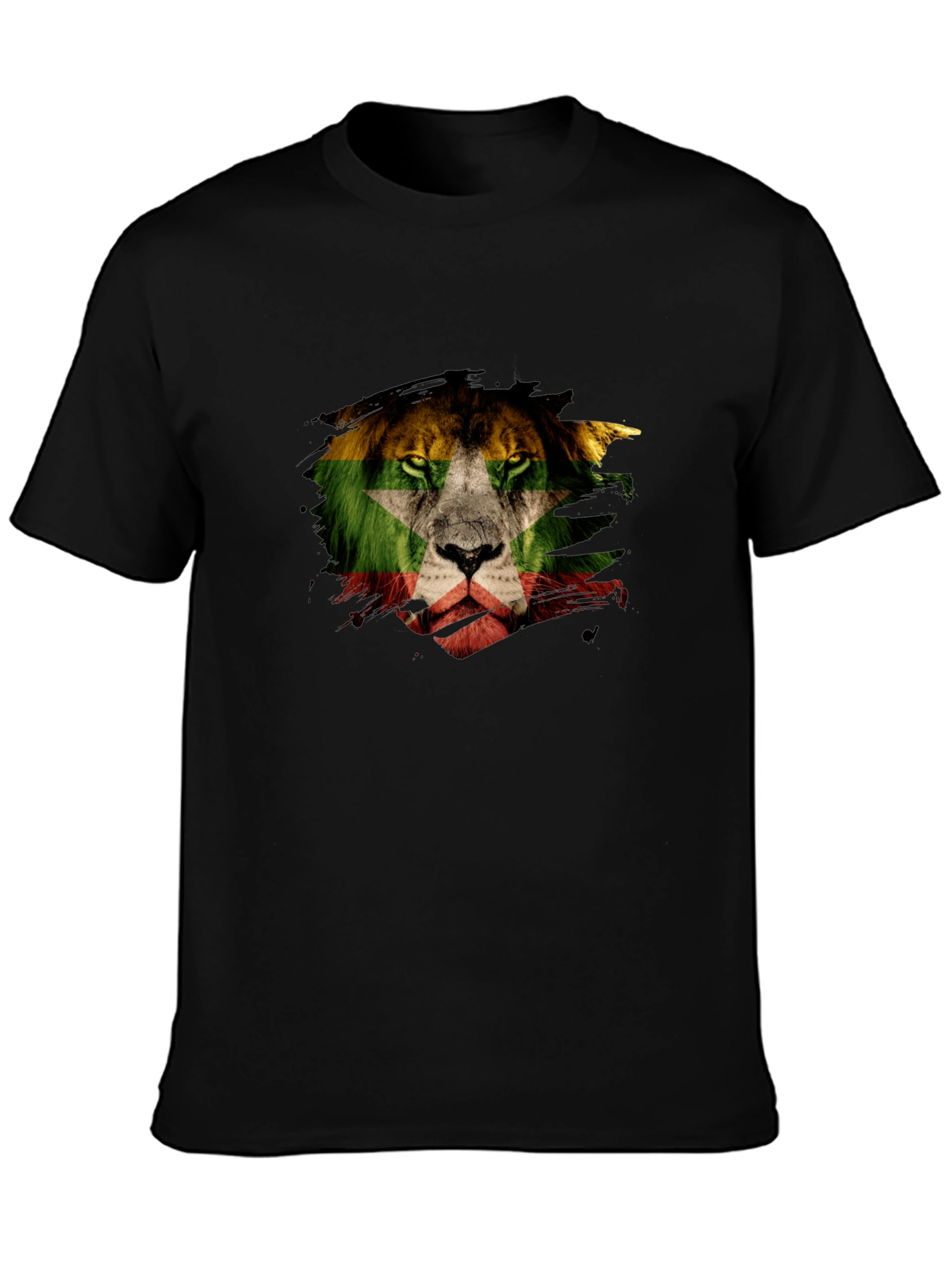 Lion Flag Graphic T-Shirt - Modern Style