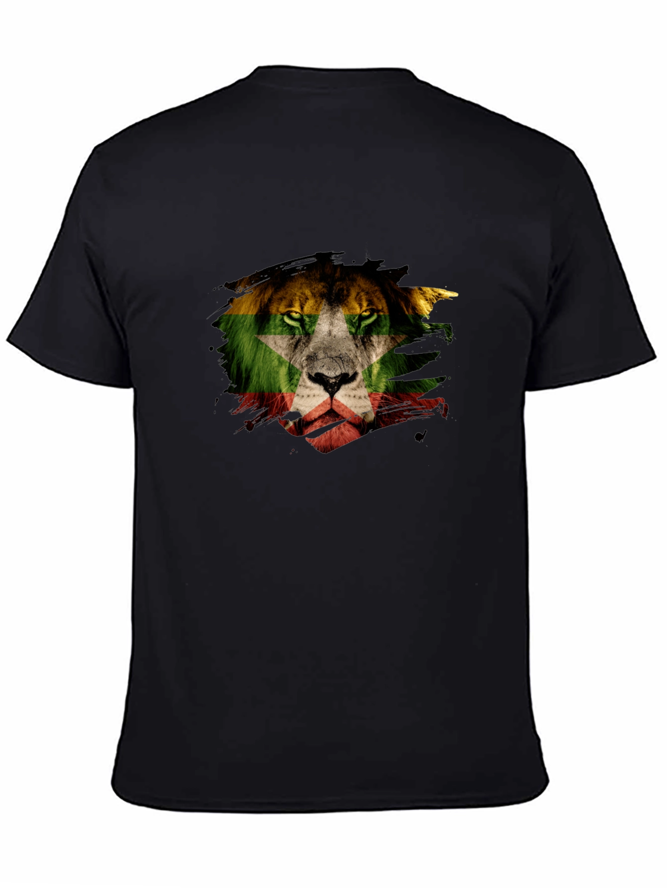 Lion Flag Graphic T-Shirt - Modern Style