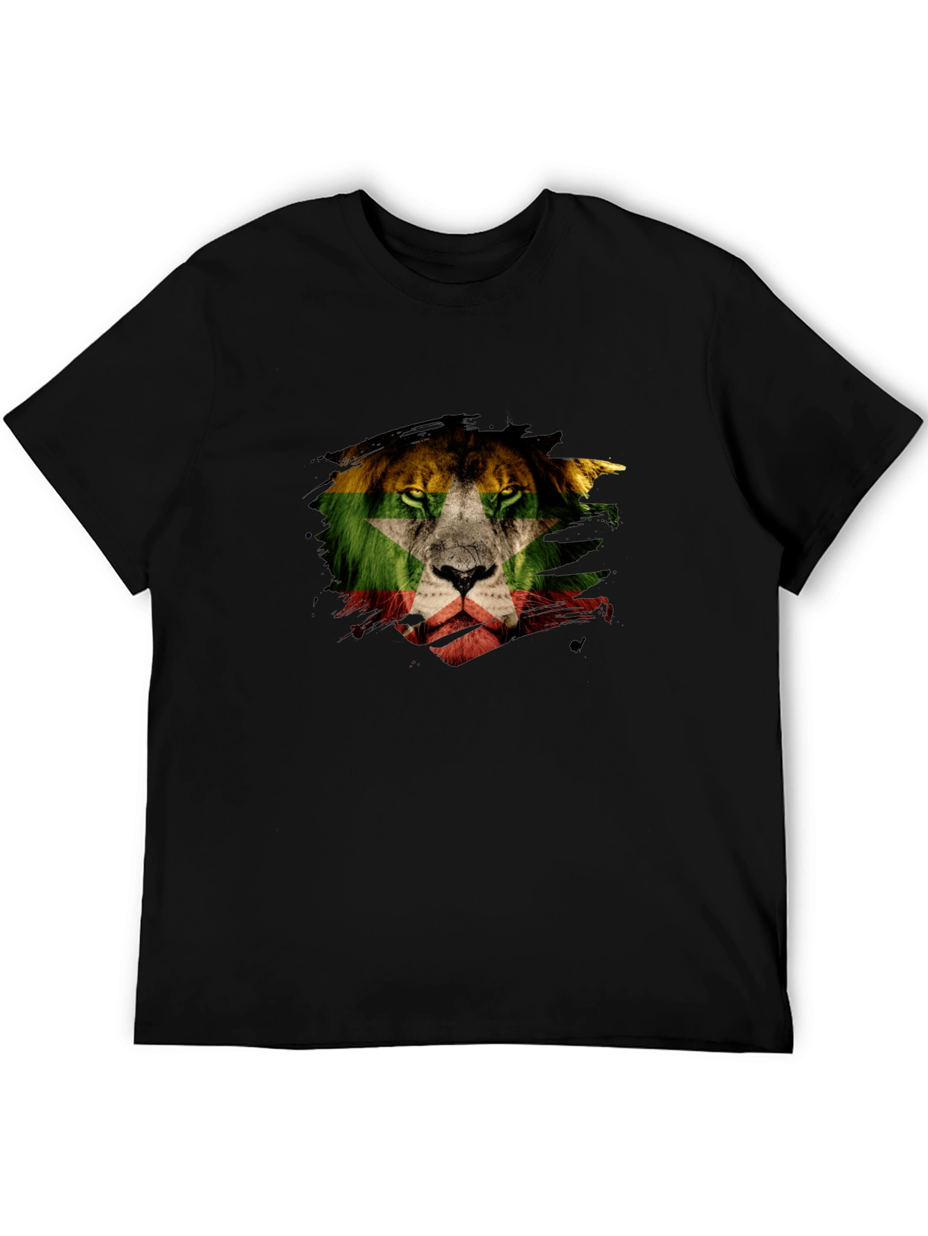 Lion Flag Graphic T-Shirt - Modern Style