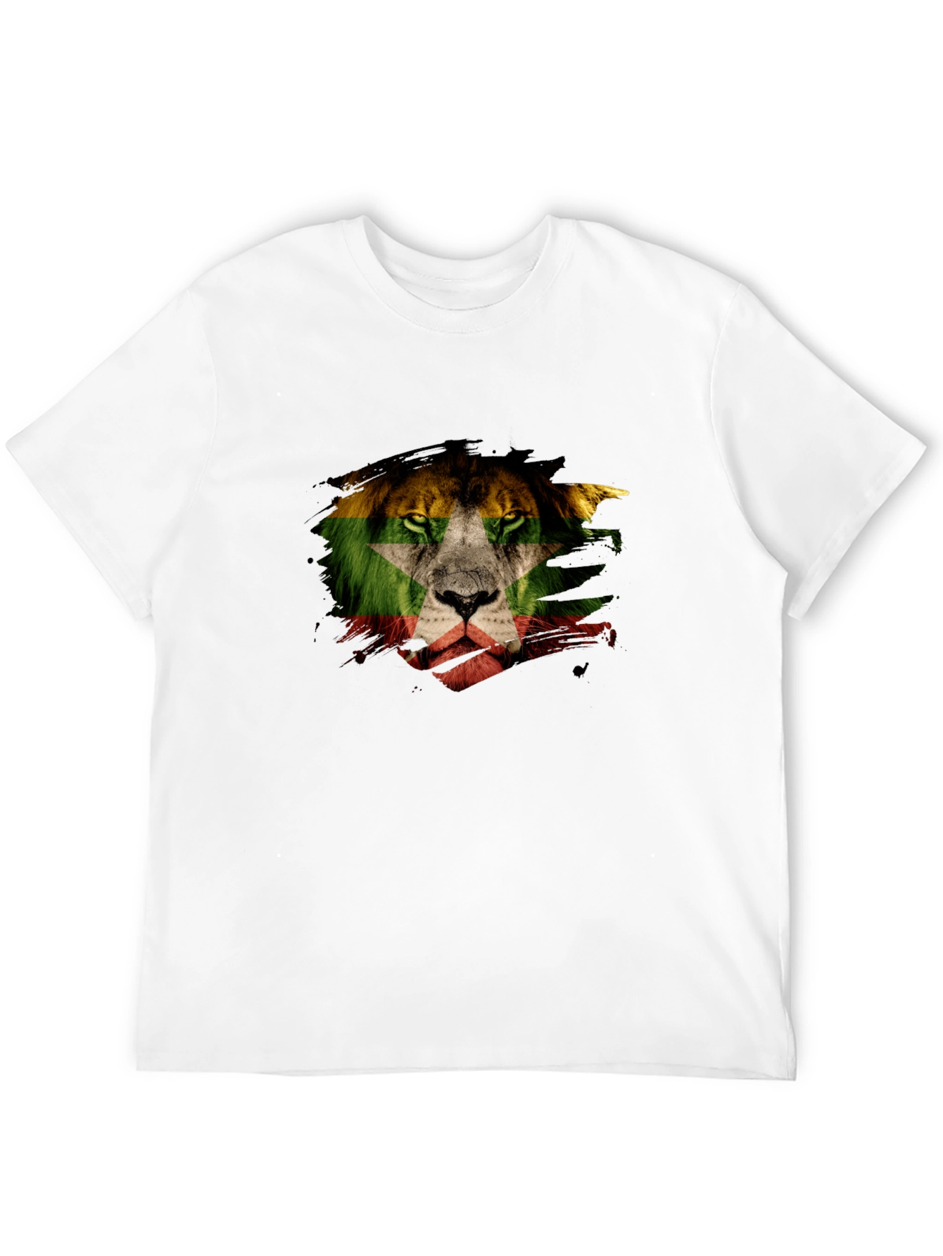 Lion Flag Graphic T-Shirt - Modern Style
