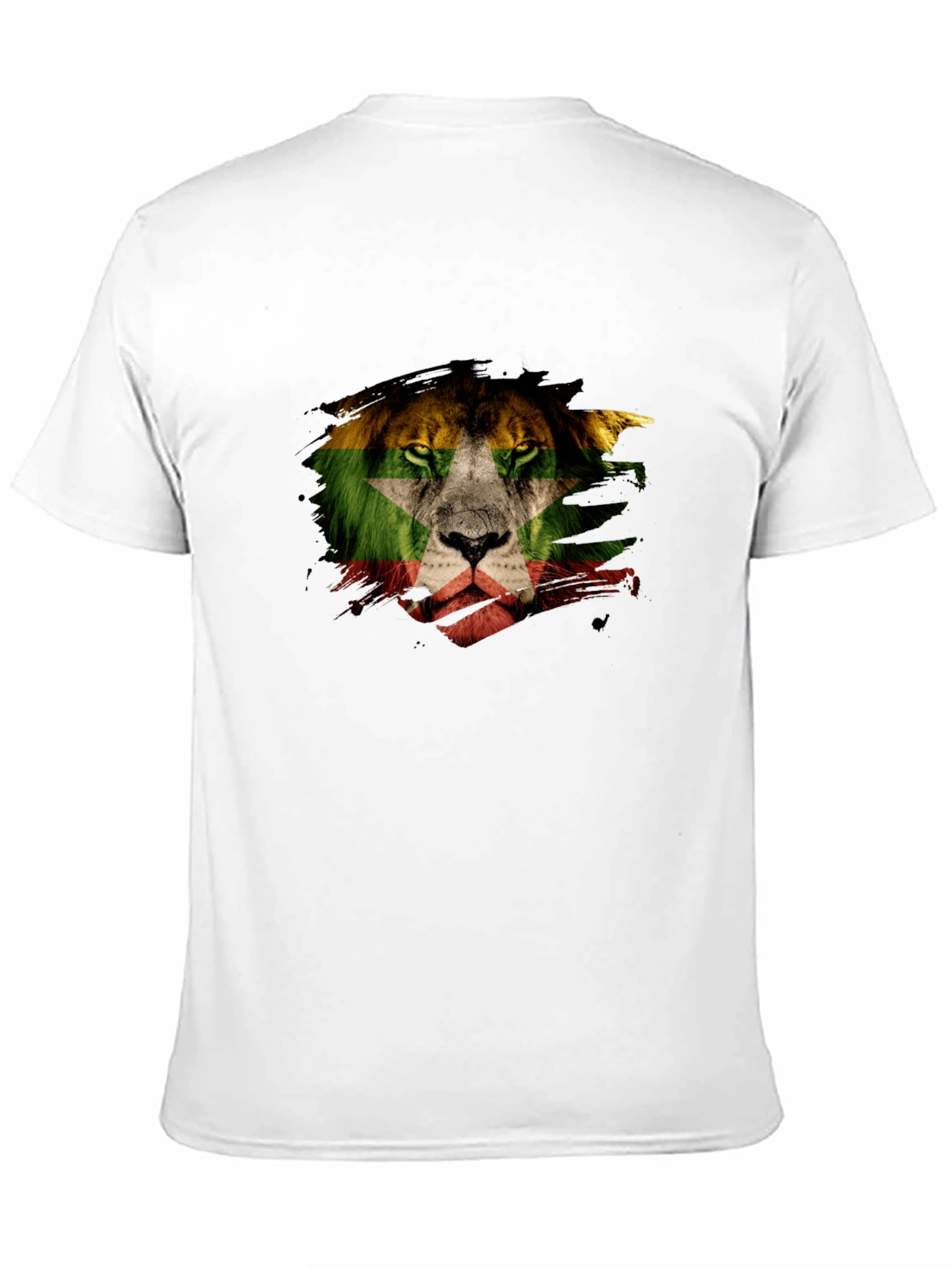 Lion Flag Graphic T-Shirt - Modern Style