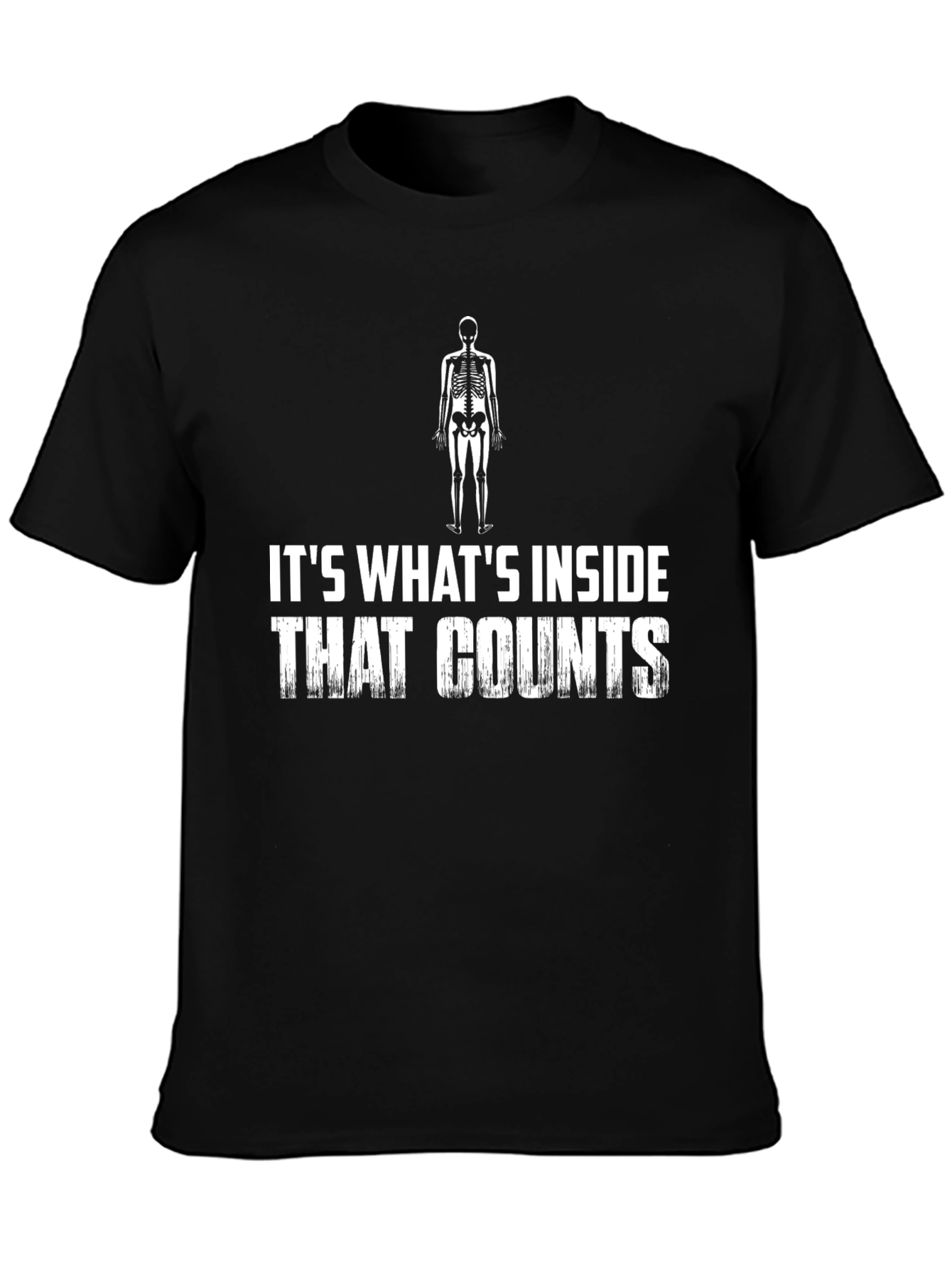 Funny Skeleton Inside Counts T-Shirt