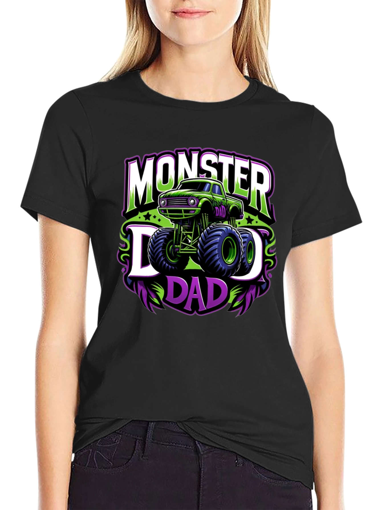Monster Dad Graphic Tee - Black