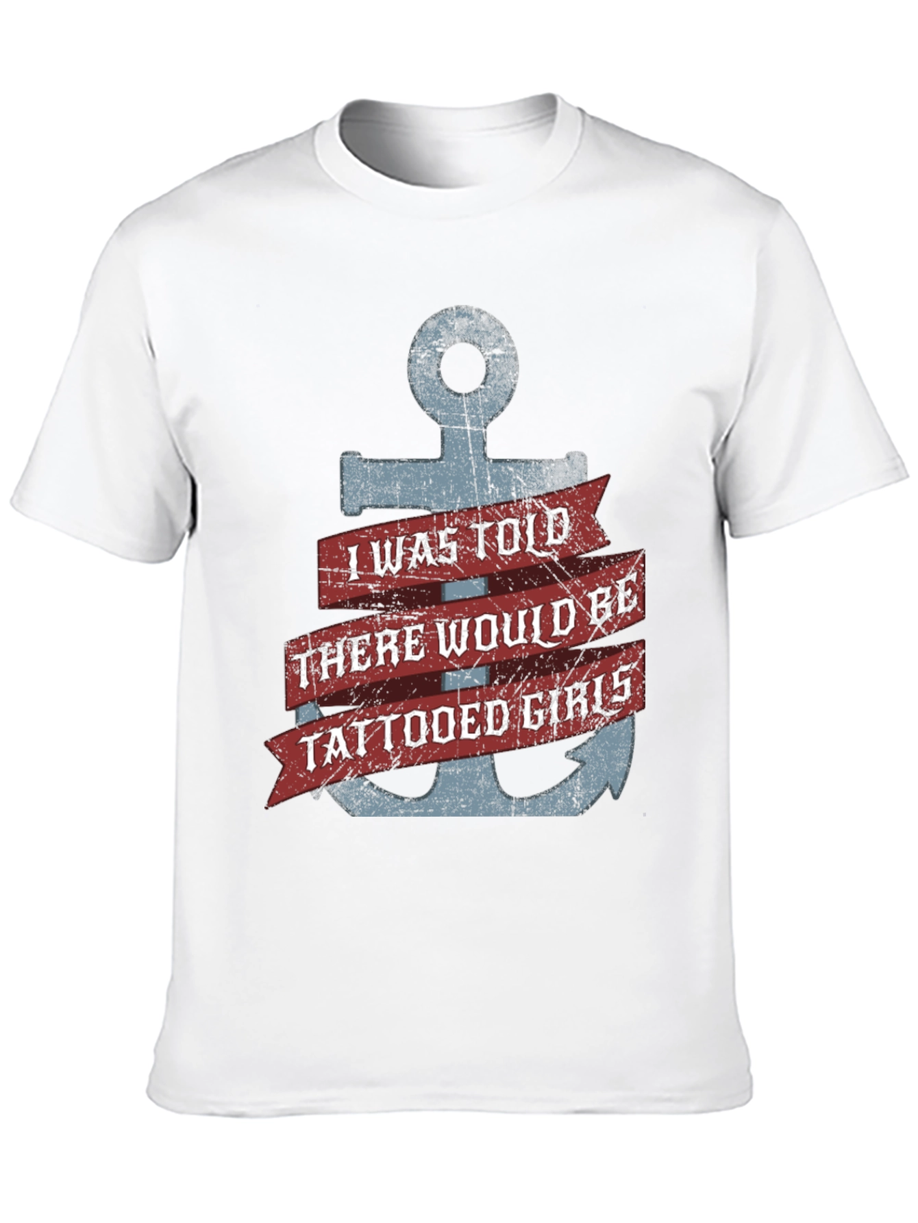 Tattooed Girls Anchor T-Shirt - Funny Graphic Tee