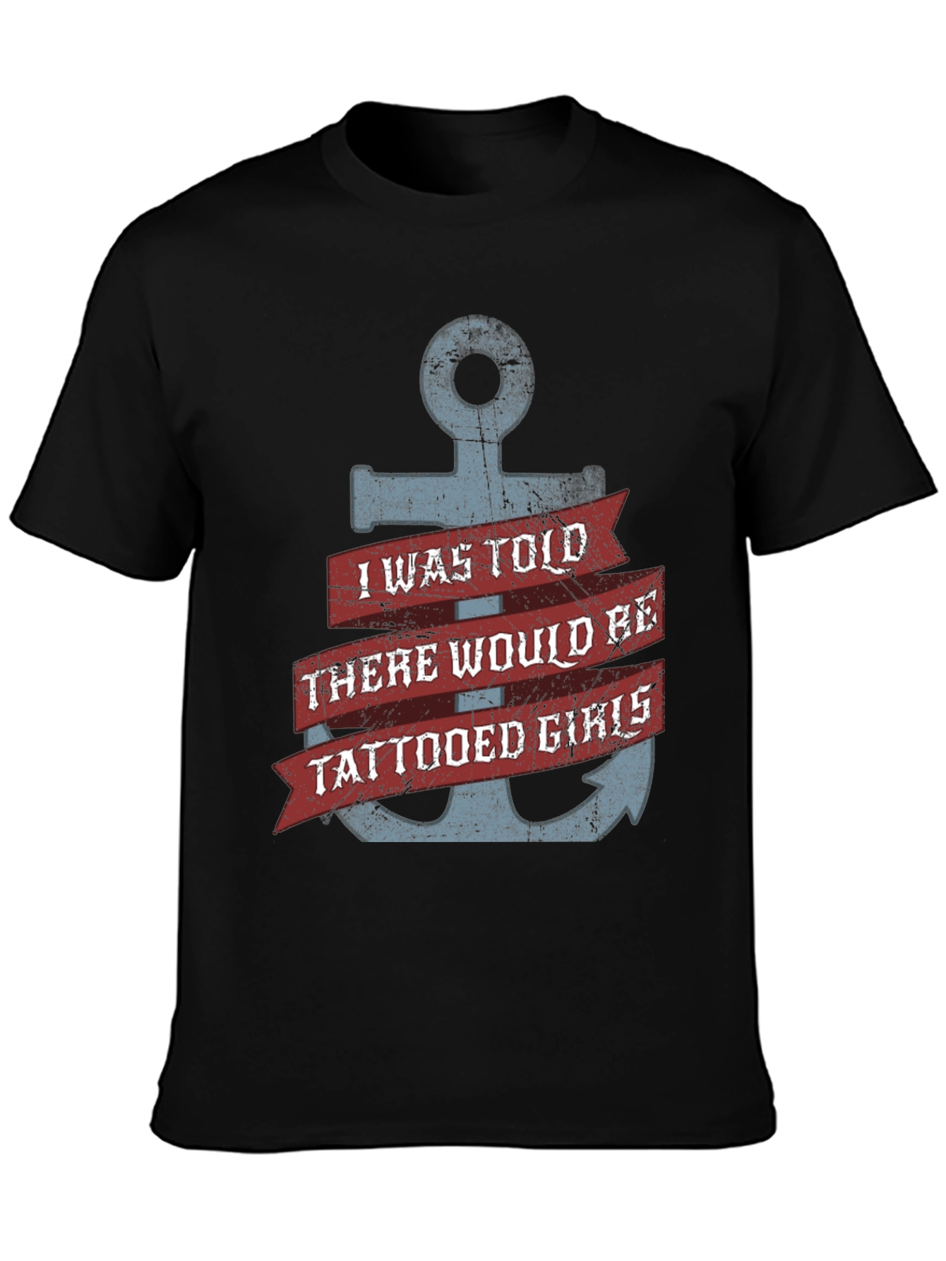 Tattooed Girls Anchor T-Shirt - Funny Graphic Tee