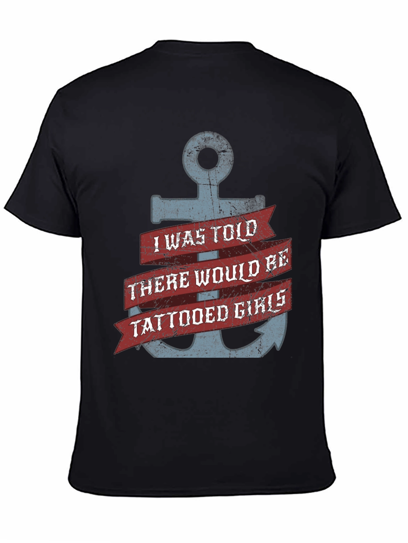 Tattooed Girls Anchor T-Shirt - Funny Graphic Tee