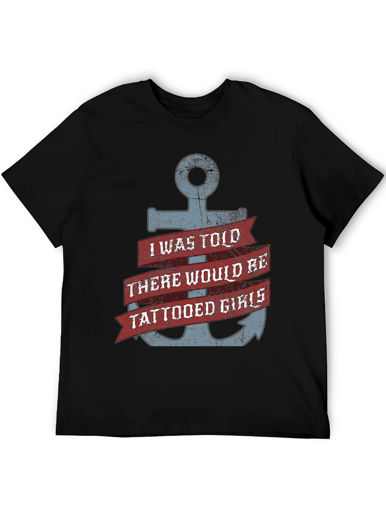 Tattooed Girls Anchor T-Shirt - Funny Graphic Tee