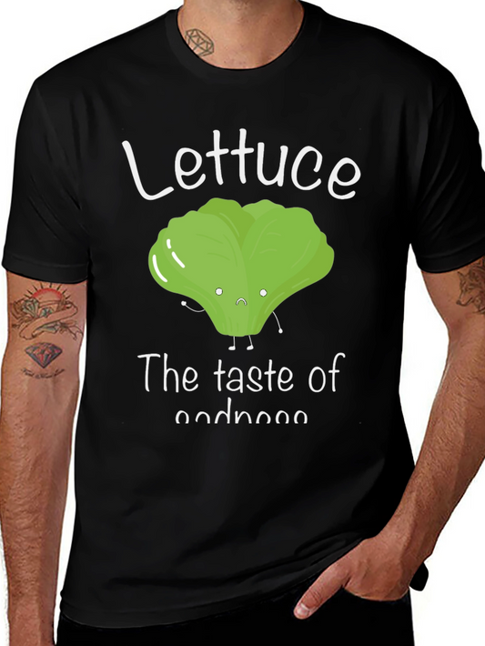 Lettuce The Taste of Goodness Funny Graphic Tee