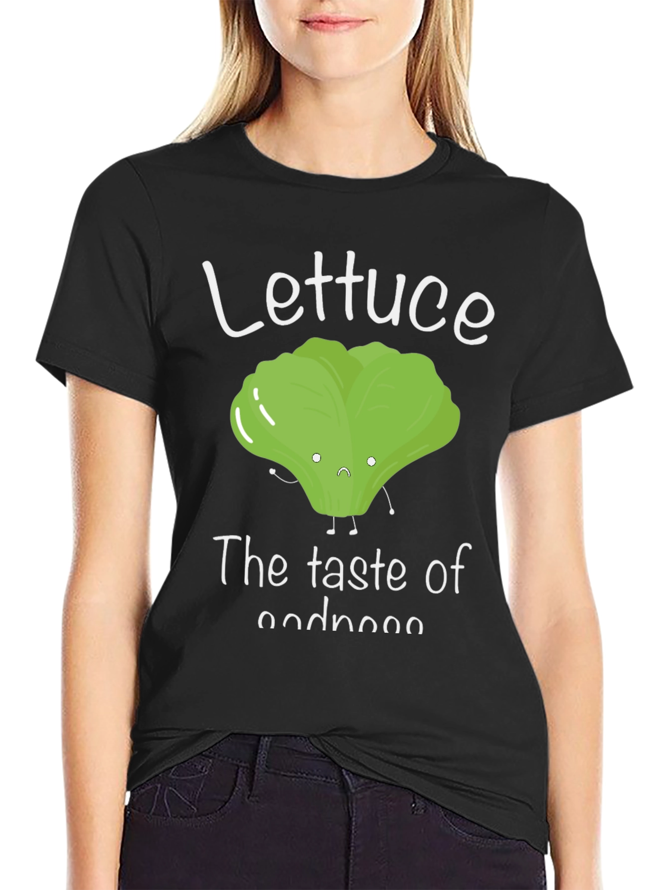 Lettuce The Taste of Goodness Funny Graphic Tee