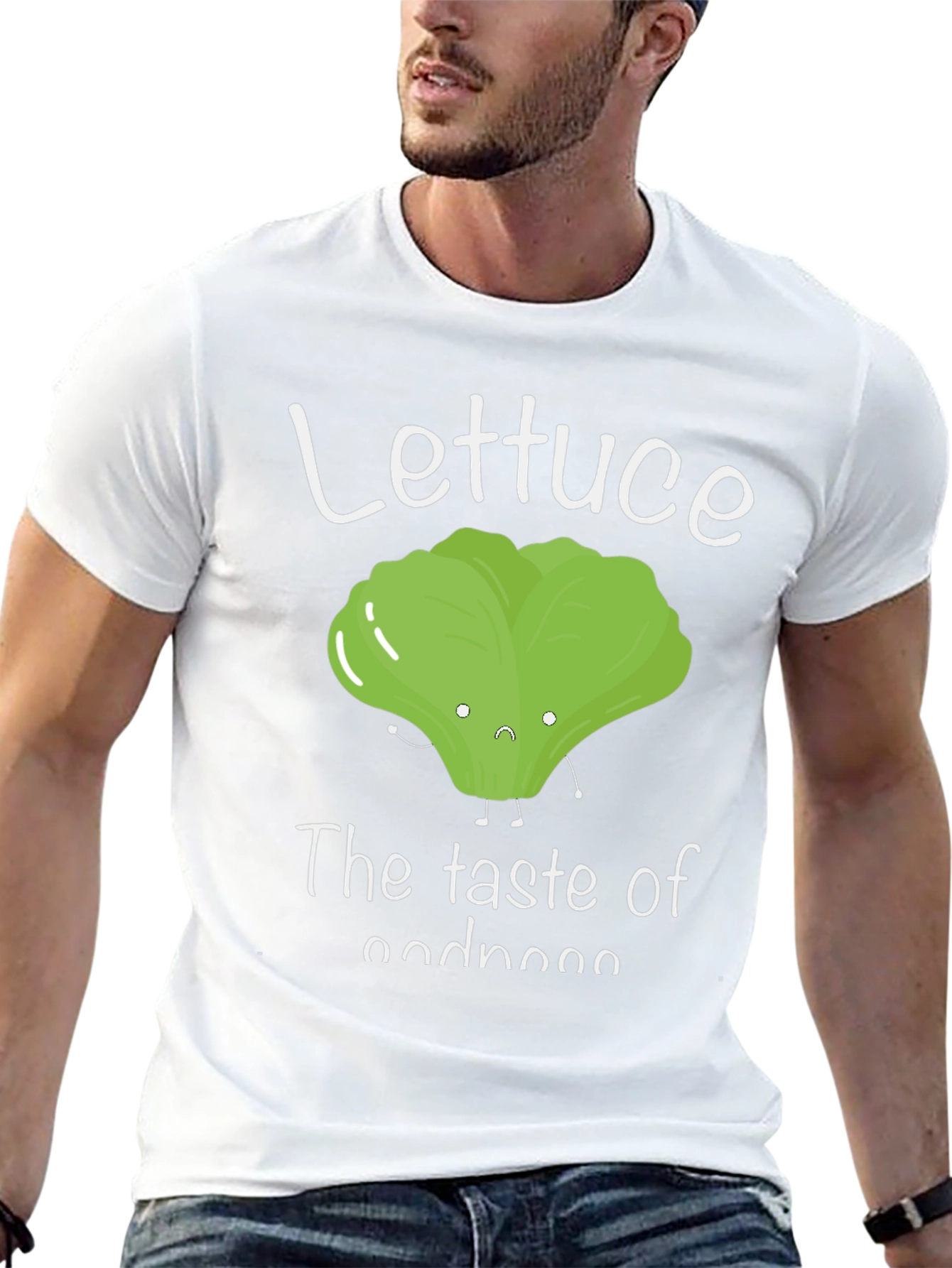 Lettuce The Taste of Goodness Funny Graphic Tee