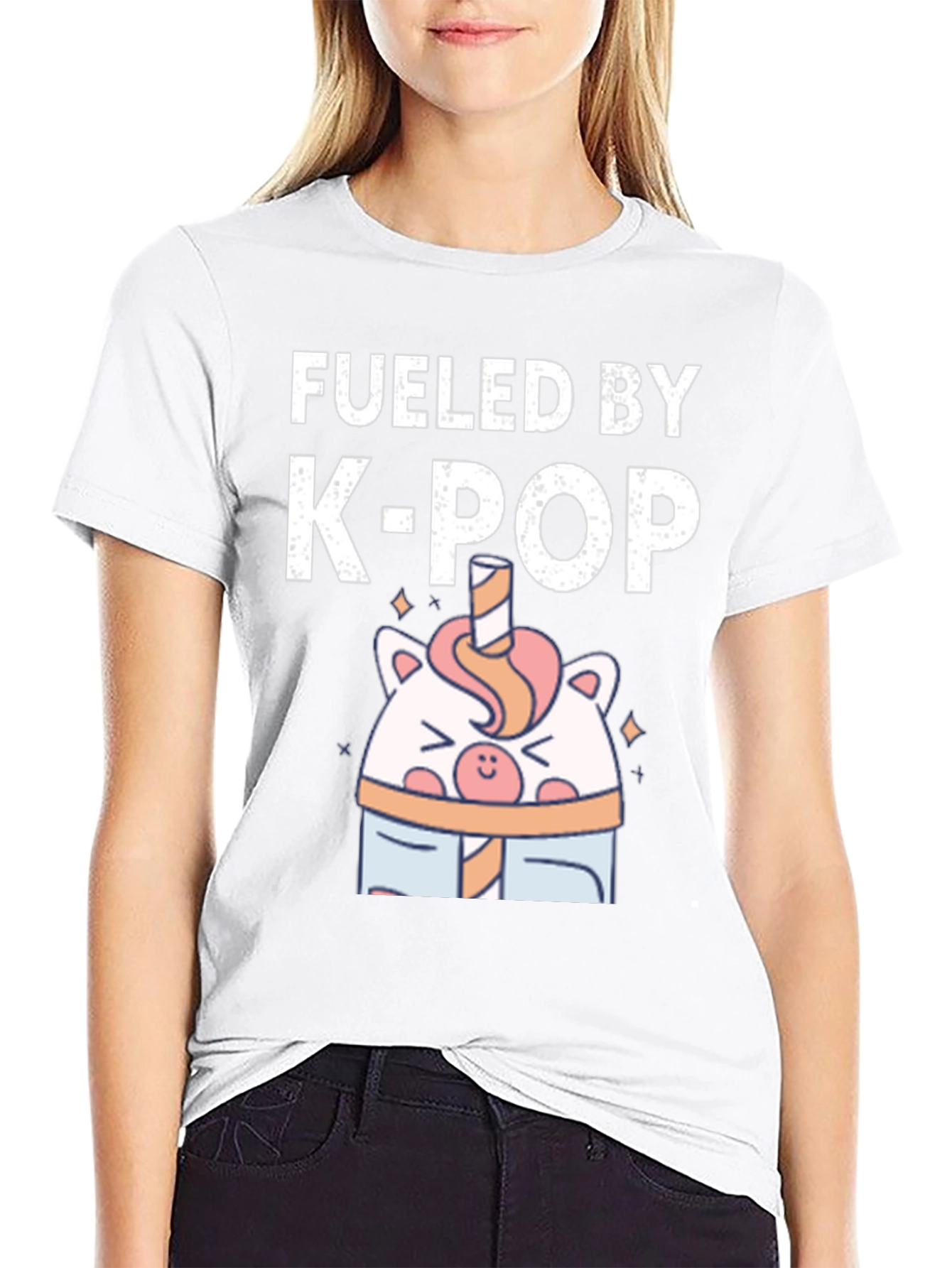 Fueled by K-Pop T-Shirt - Cute Kawaii Style