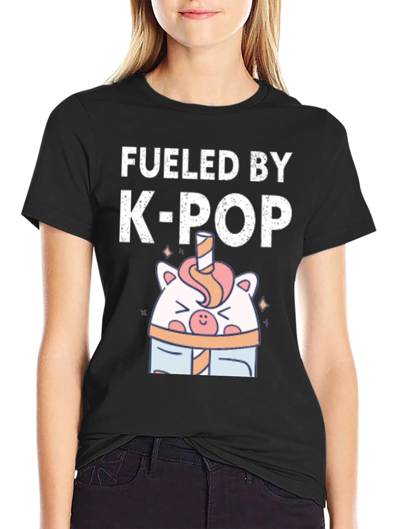 Fueled by K-Pop T-Shirt - Cute Kawaii Style