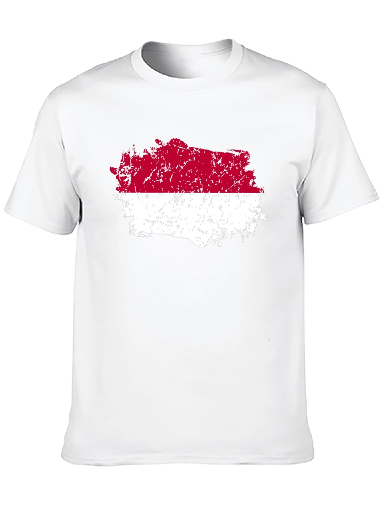 Indonesia Flag T-Shirt - Distressed Graphic Tee